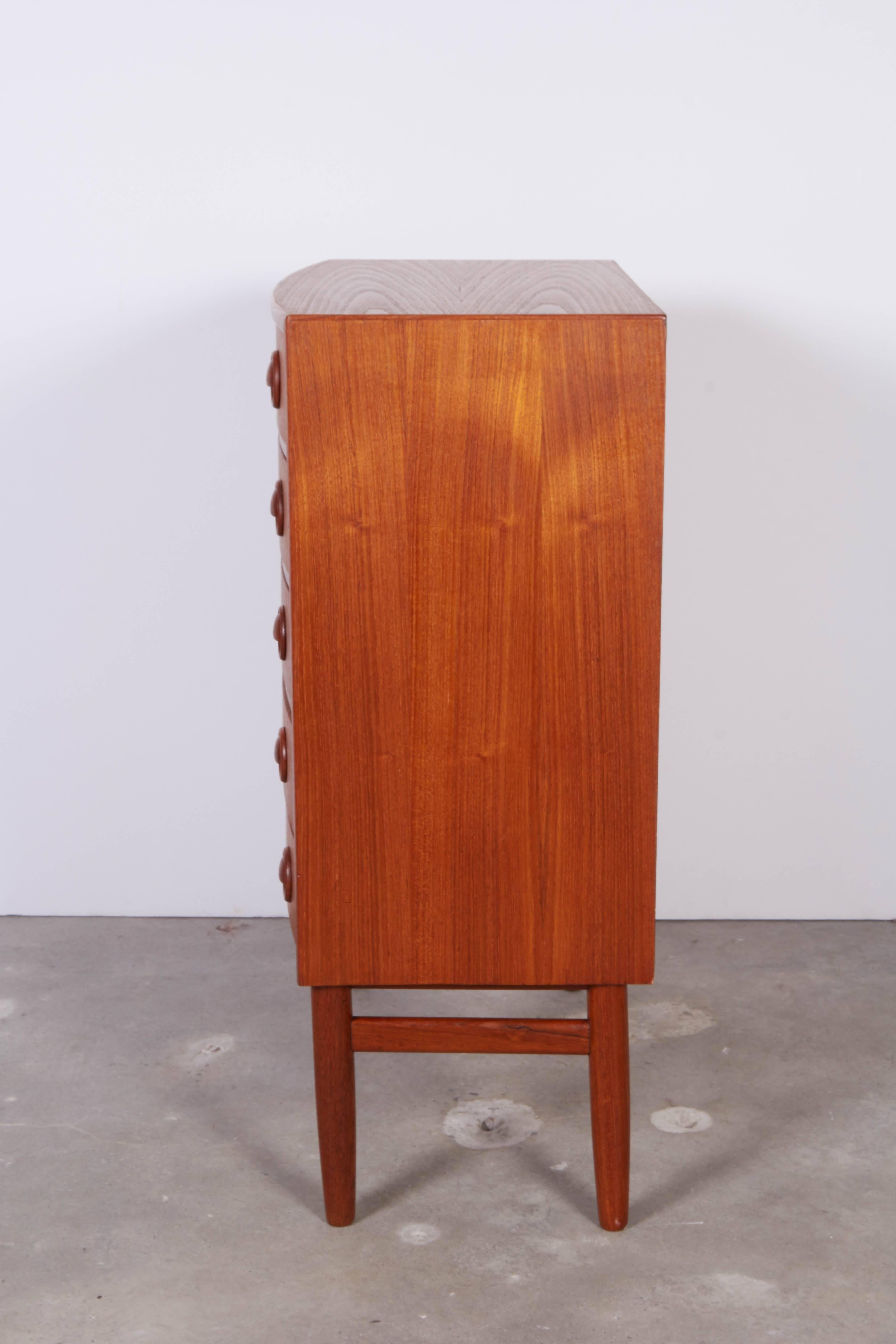 Kai Kristiansen Teak Mini Dressers, Pair In Excellent Condition In New York, NY