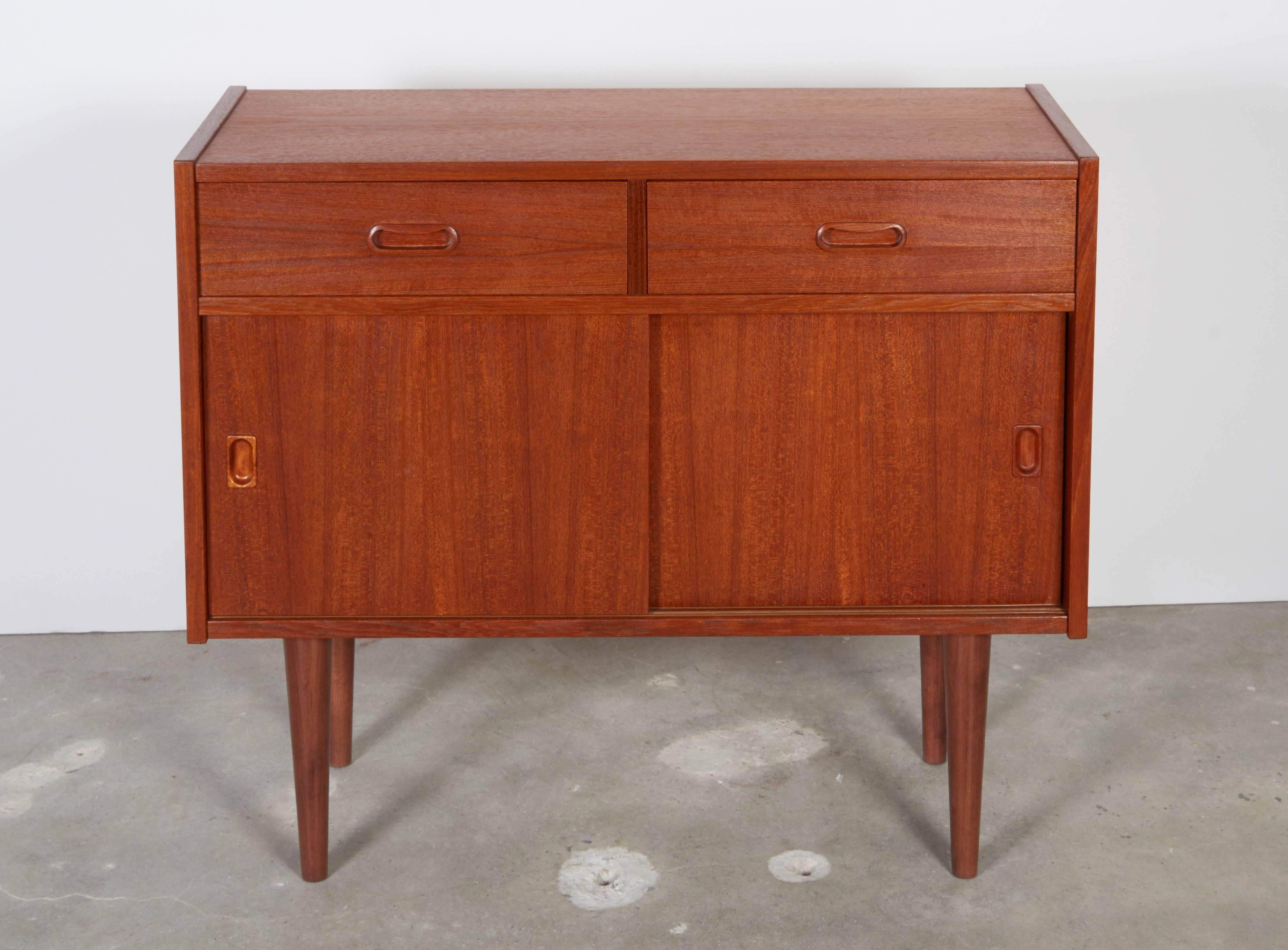 Danish Teak Cabinets, Pair In Excellent Condition In New York, NY