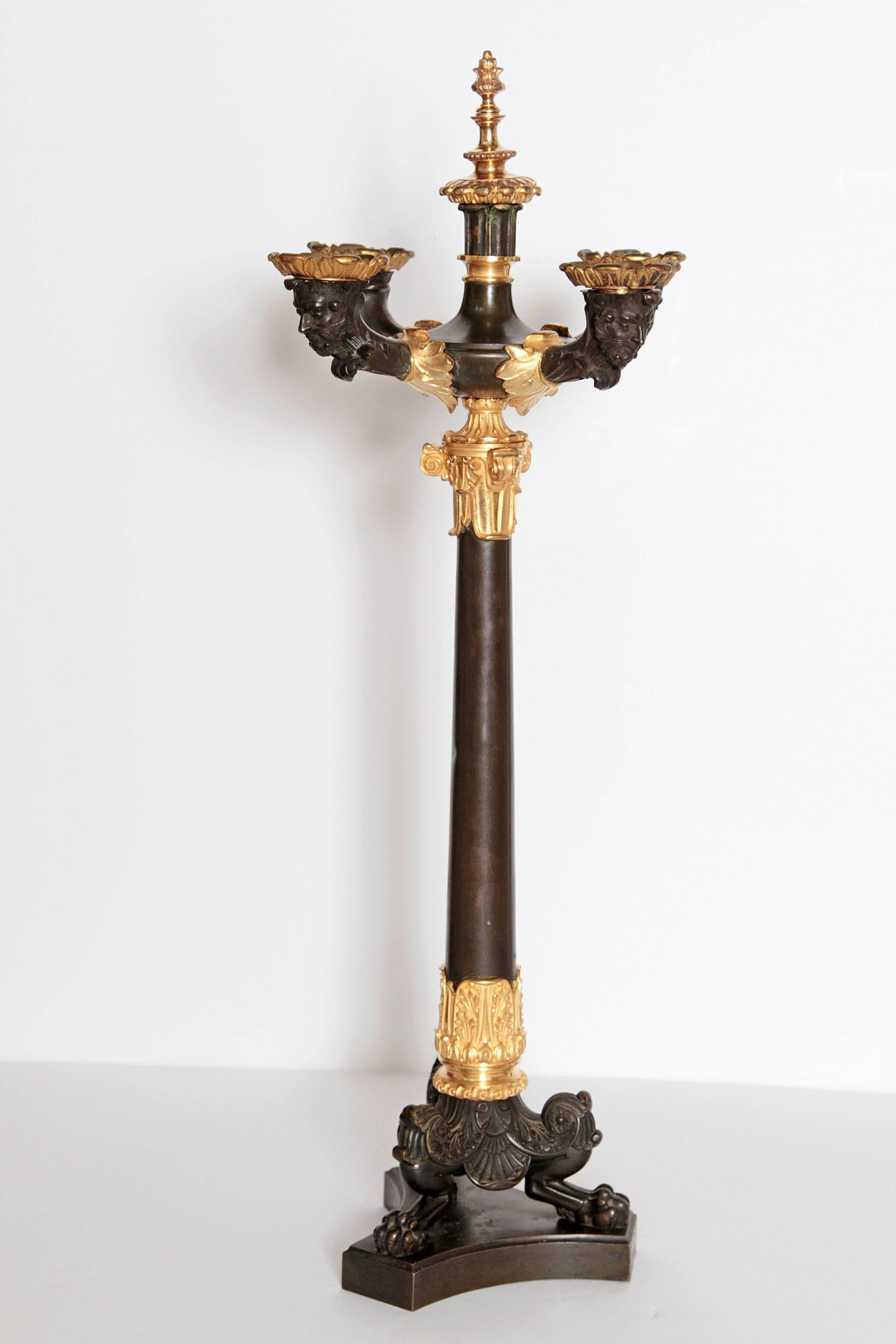 French Pair of Charles X Candelabra