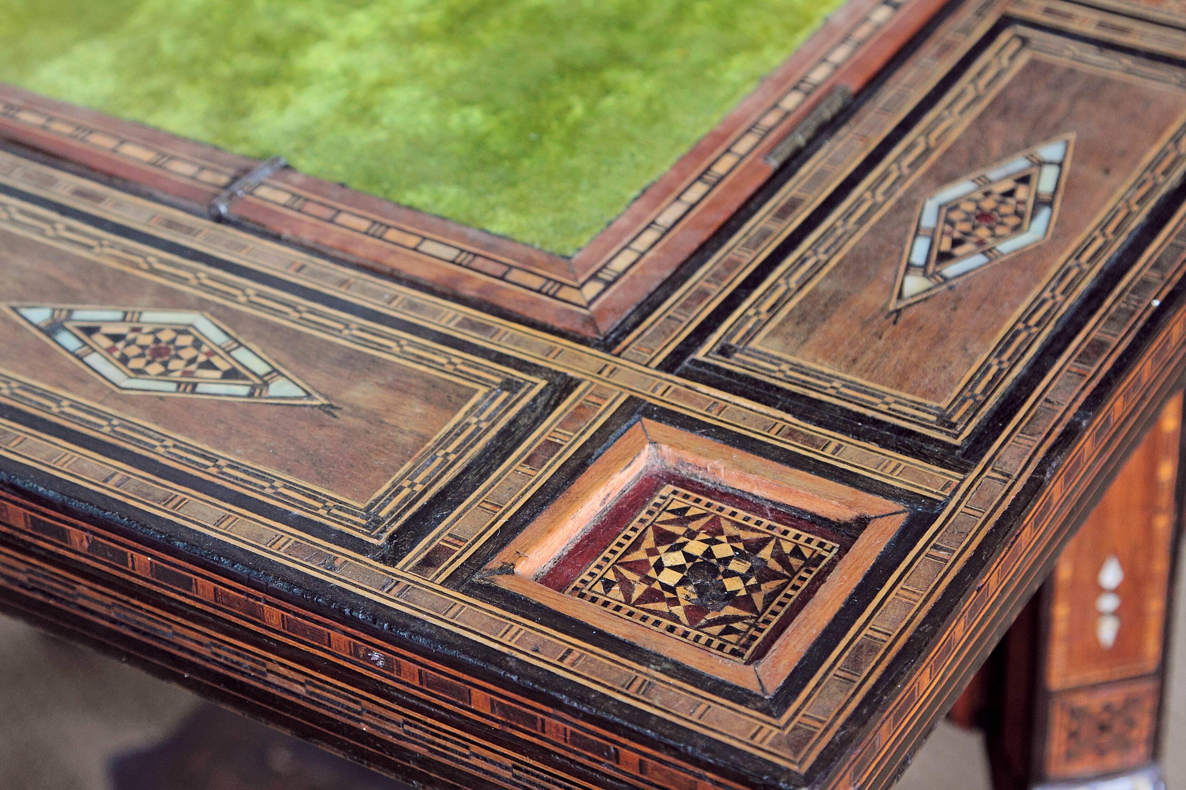 Antique Syrian Folding Games Table 1