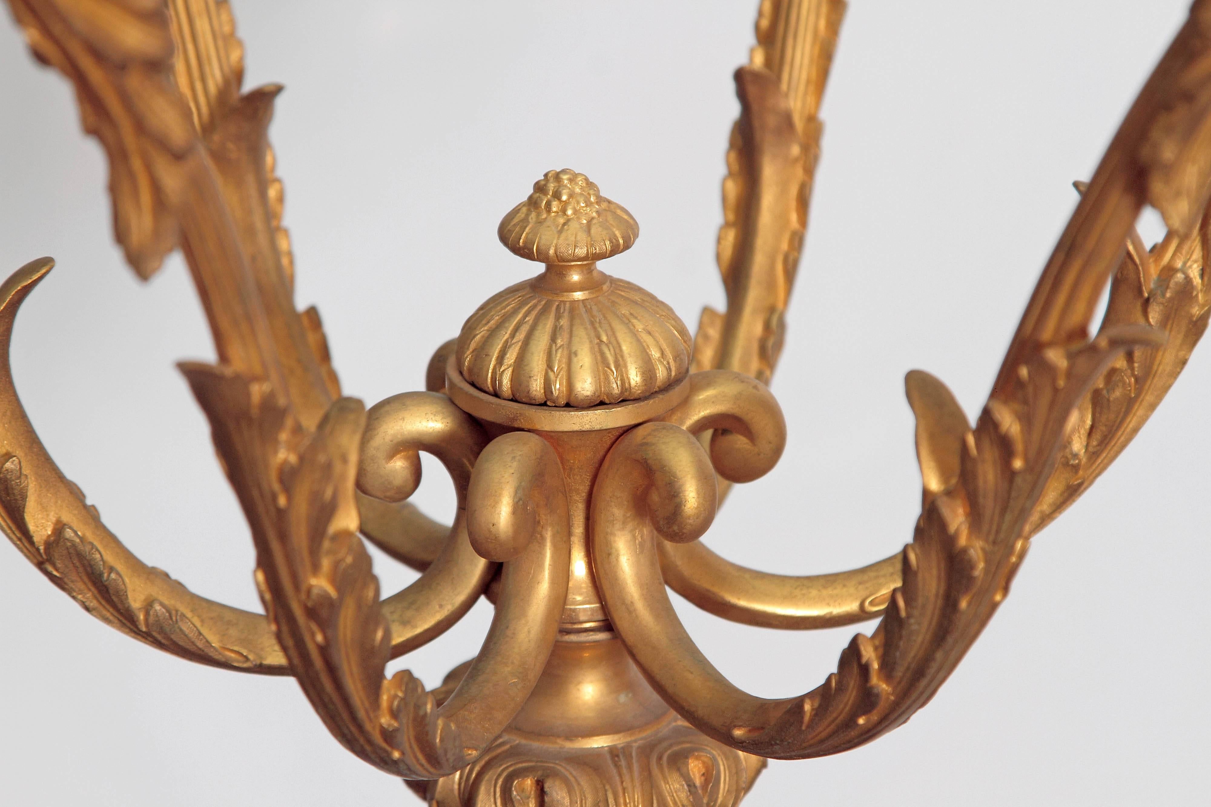 Louis XVI Style Hexagonal Ormolu Lantern 1