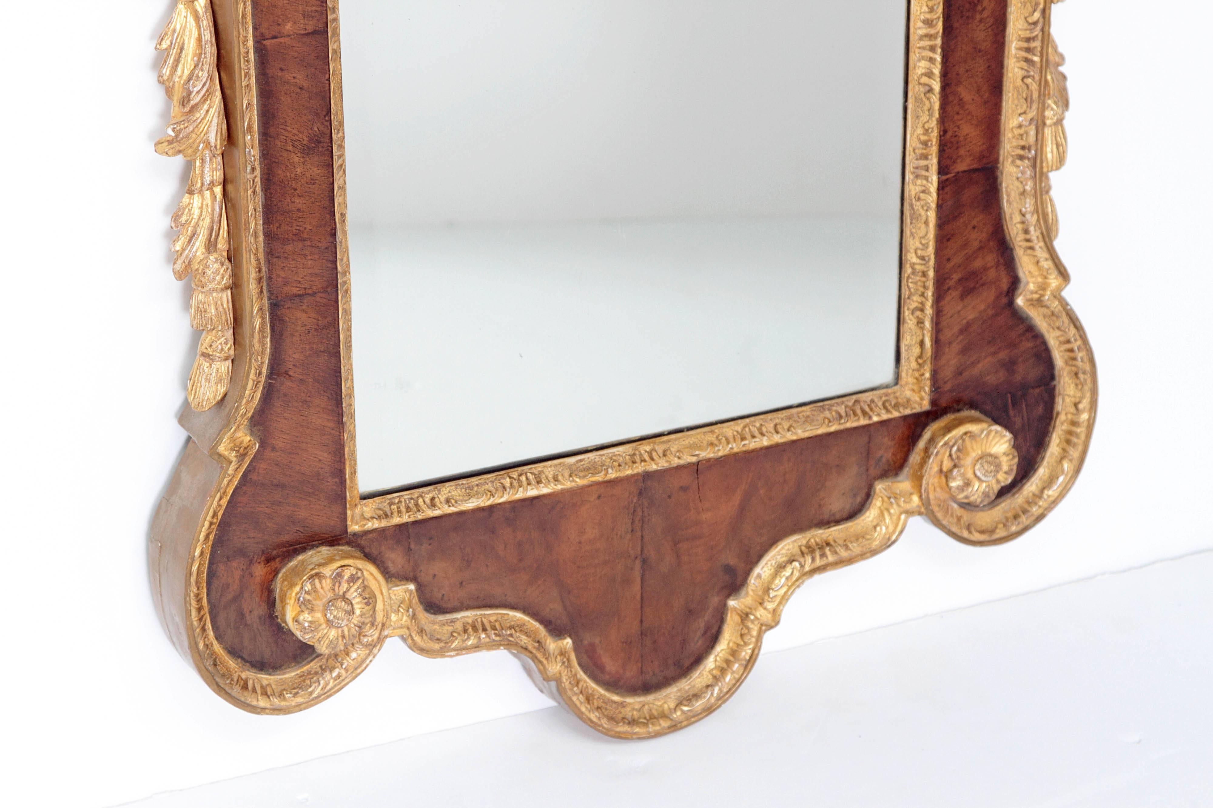 George II Mahogany and Giltwood Pier Mirror In Good Condition In Dallas, TX