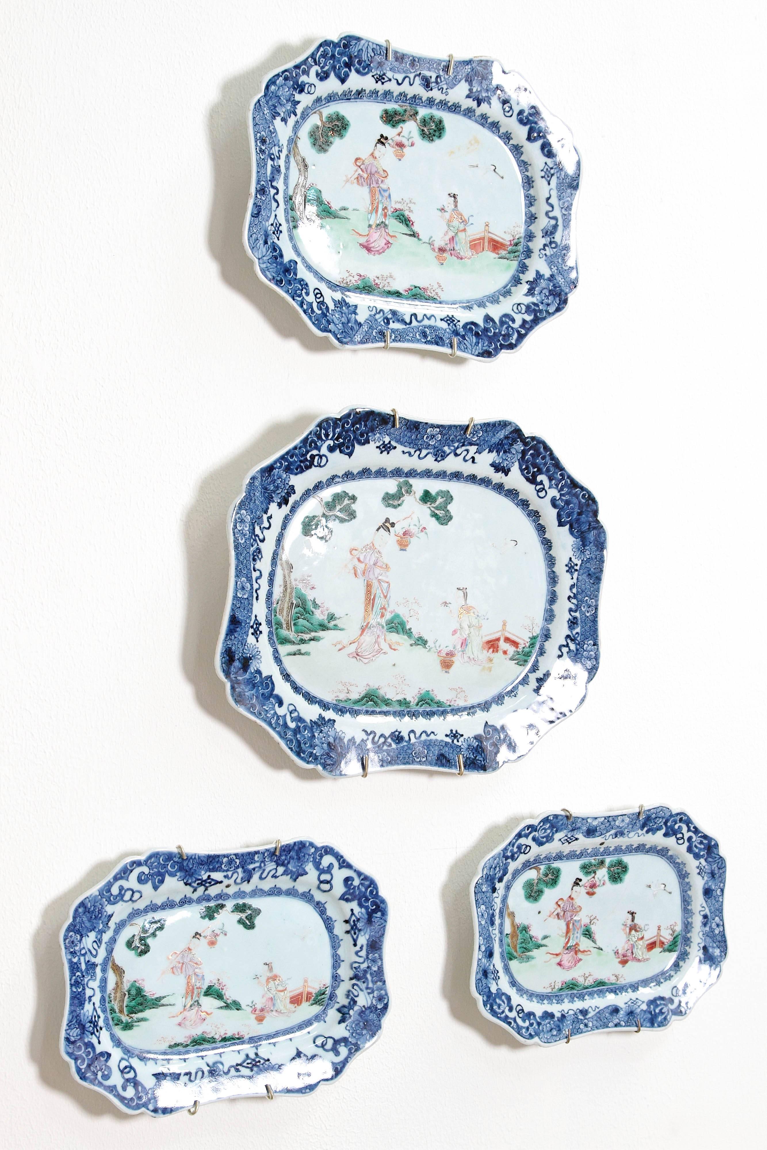 18th Century Chinese Export Porcelain Platters