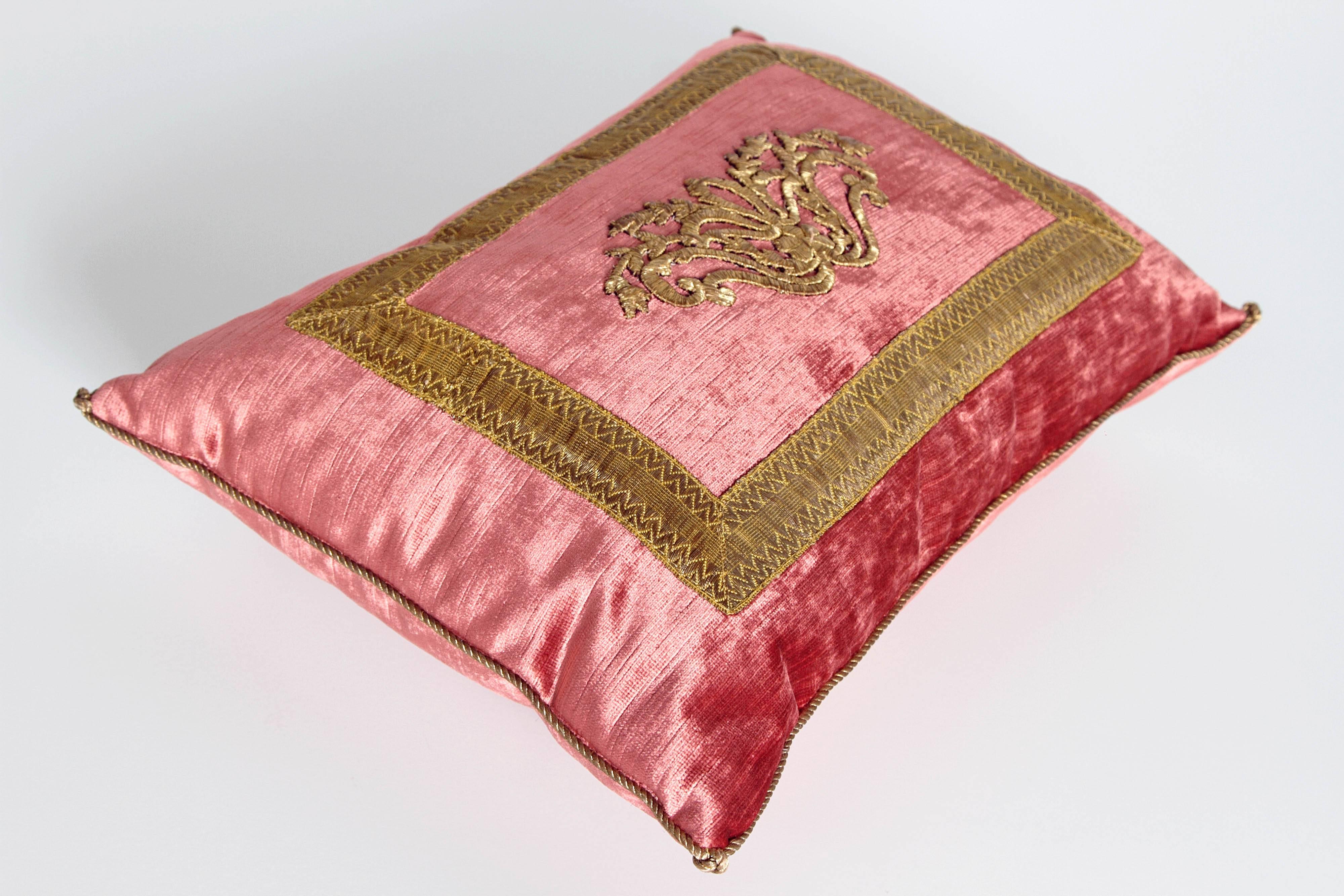 Contemporary Antique Textile Pillow by Rebecca Vizard of B. Viz Design