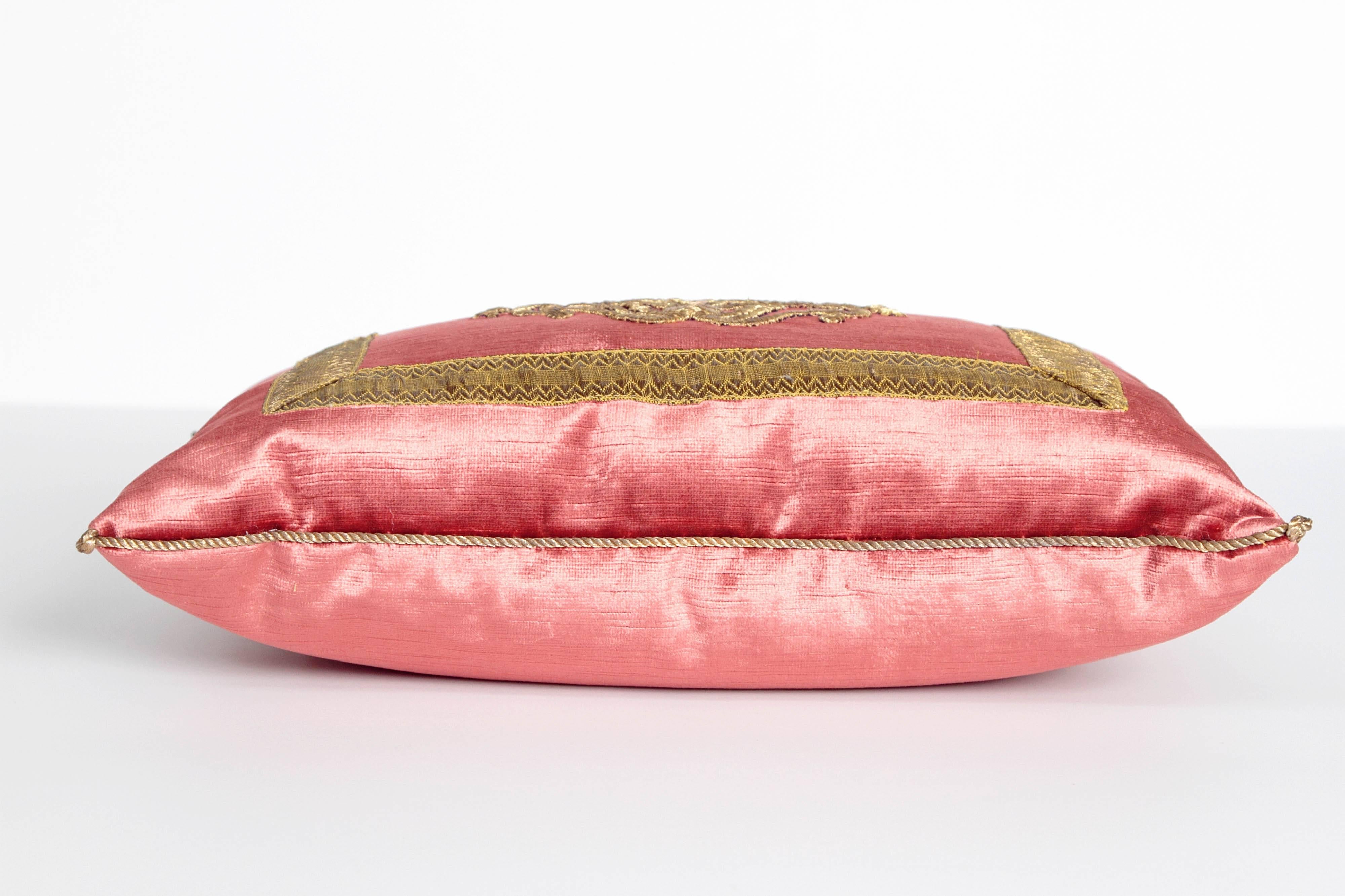 Antique Textile Pillow by Rebecca Vizard of B. Viz Design 1