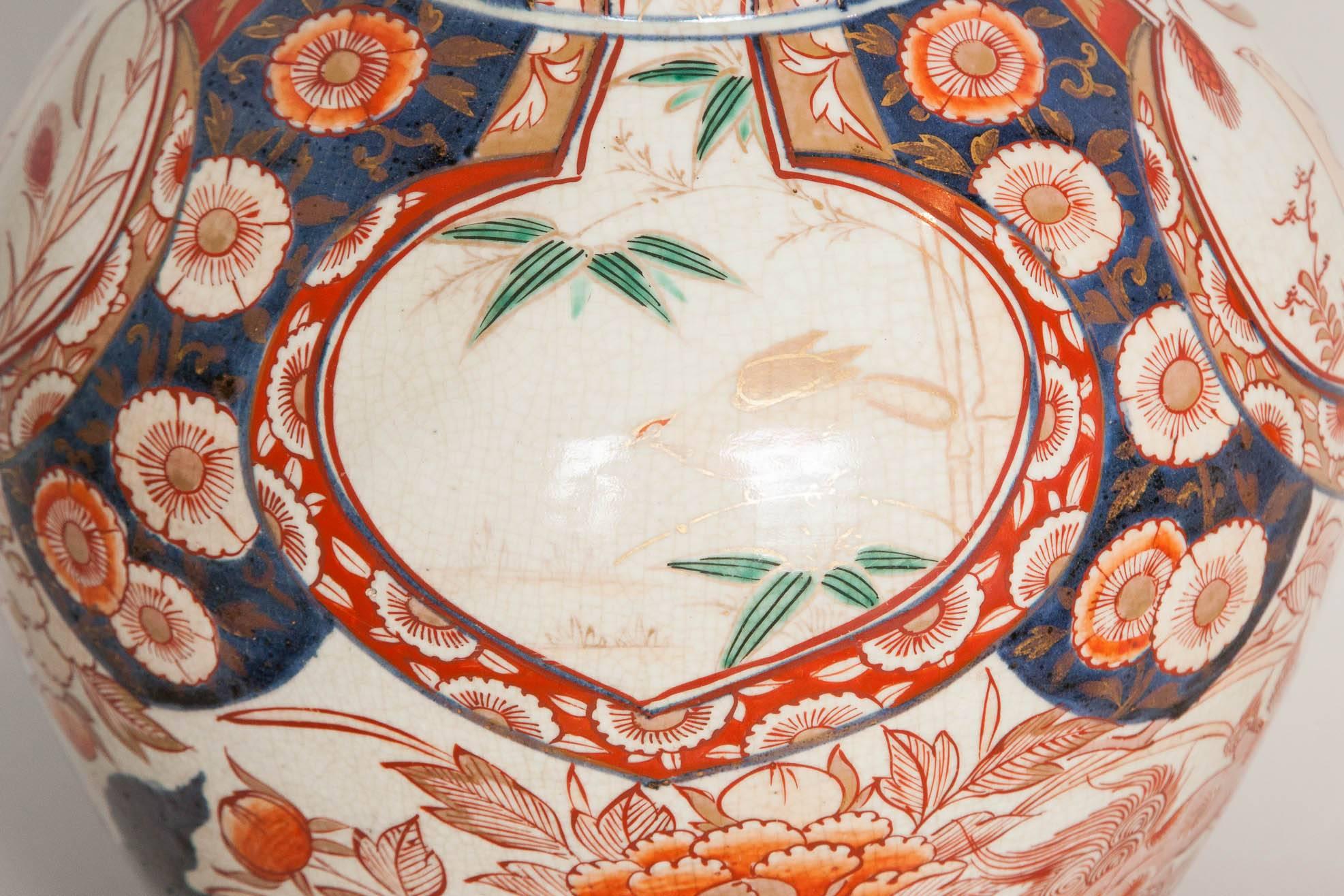 Pair of 17th Century Japanese Imari Vases as Table Lamps, circa 1680 1