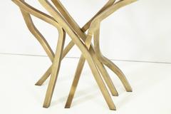 Shagreen Console with Bronze Legs