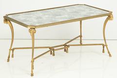 Empire Style 1940s Baguès Bronze Coffee Table