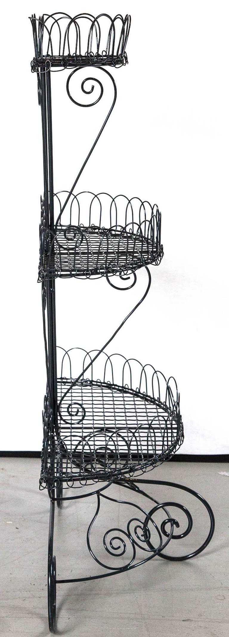 American Vintage French Style Wire Planter