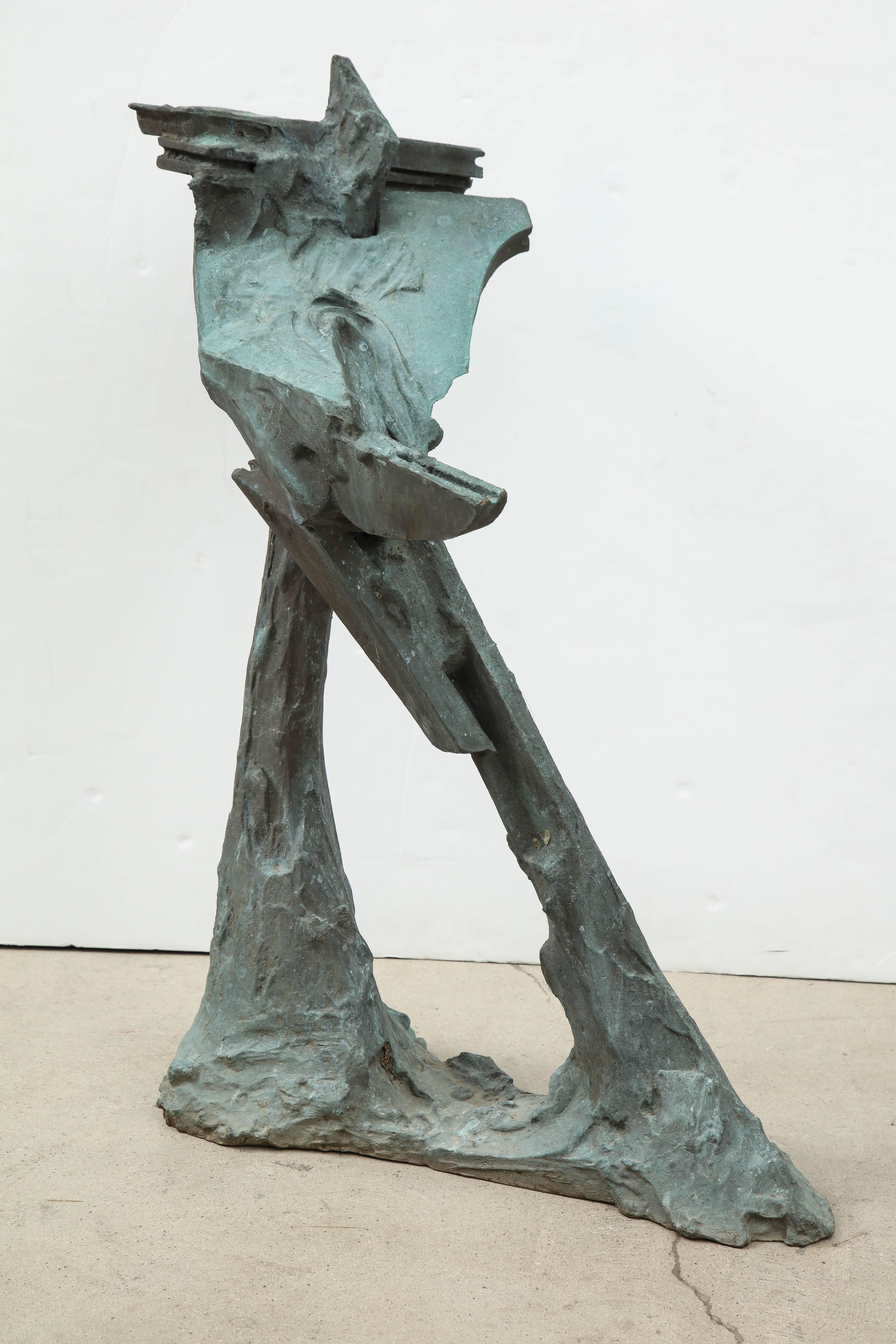 Abstract Bronze Sculpture In Excellent Condition For Sale In Miami, FL