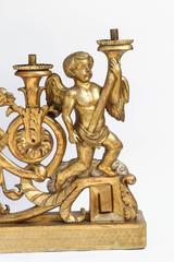 Pair of Oversized 19th Century Italian Giltwood Nine Candleholder