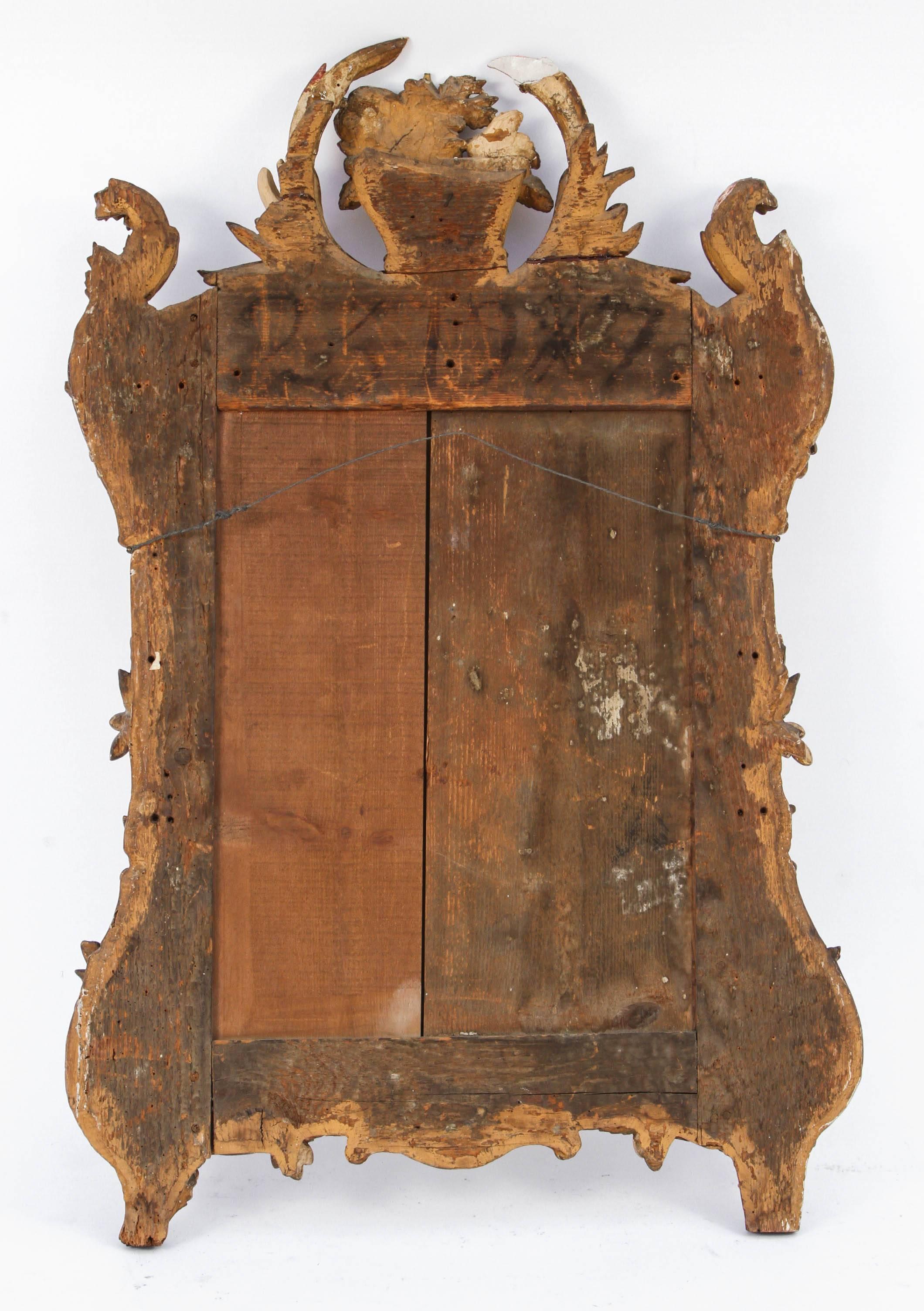 18th Century, French Regence Mirror in Giltwood Frame 3
