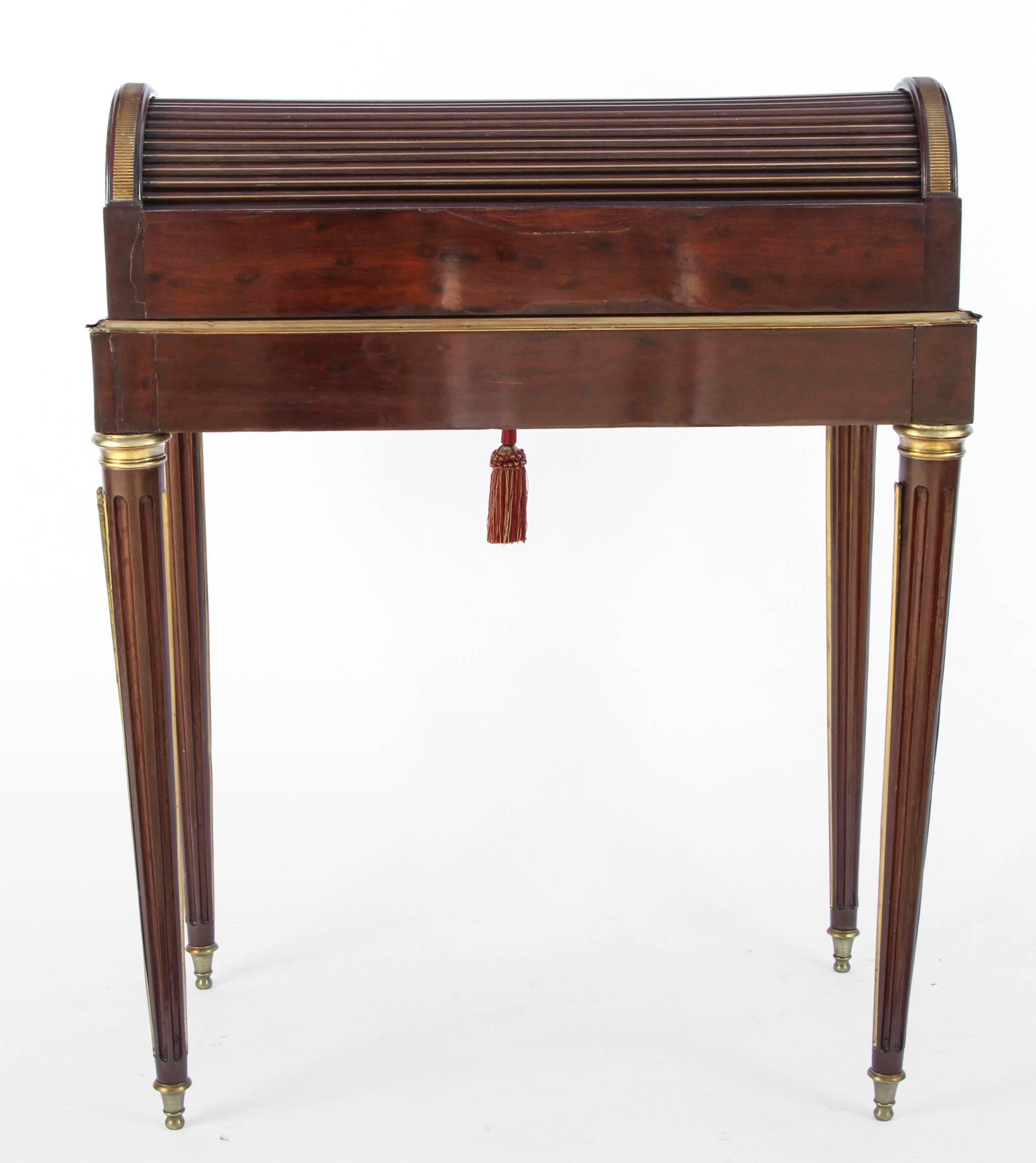 19th Century Paul Sormani French Miniature Cylinder Writing Desk For Sale 5