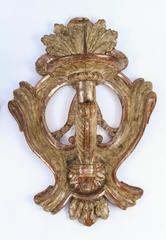 Pair of 19th Century Large Italian Carved Wood Candle Sconces