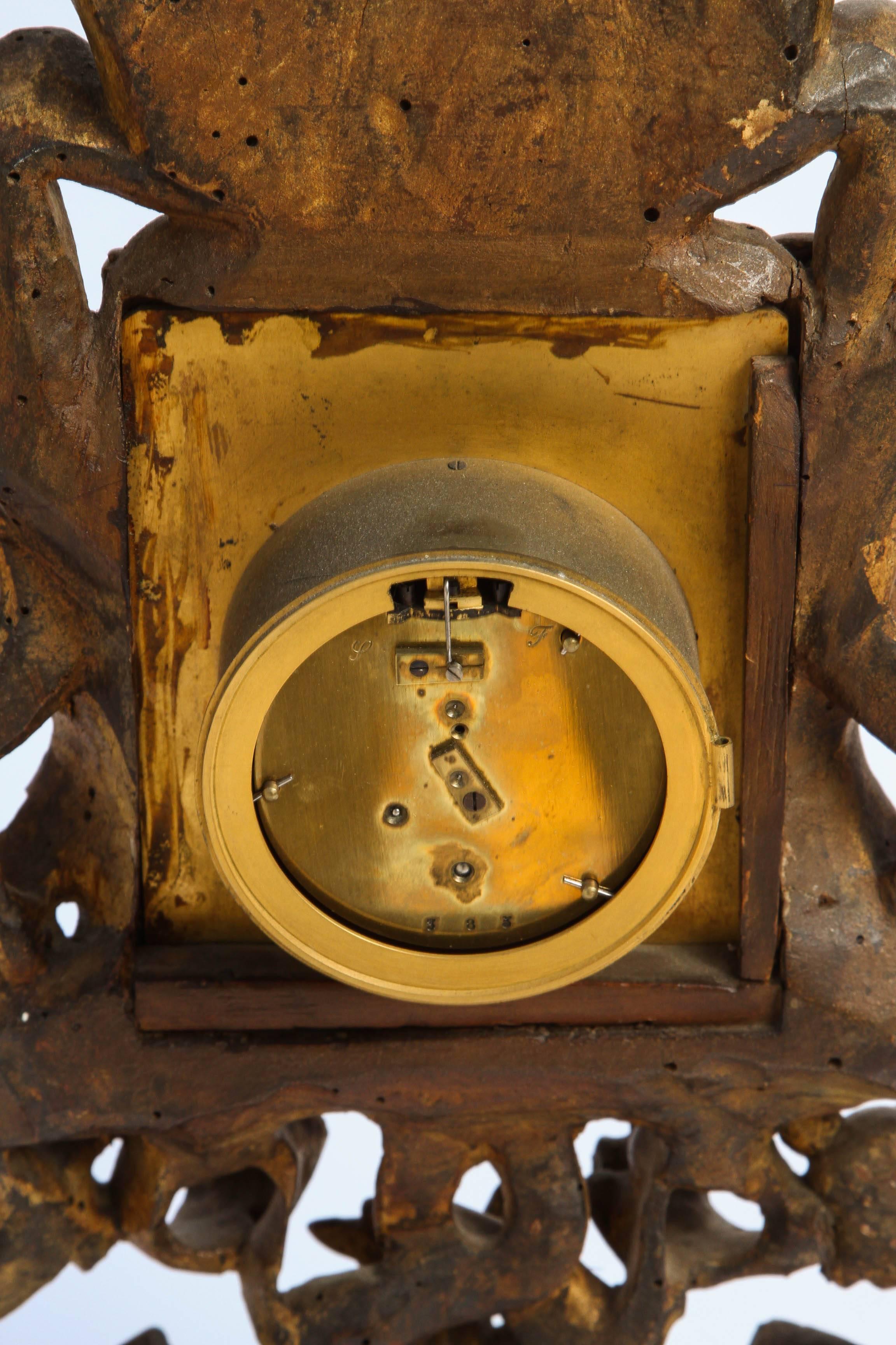 Pareja de reloj y barómetro italianos del siglo XVIII en venta 2