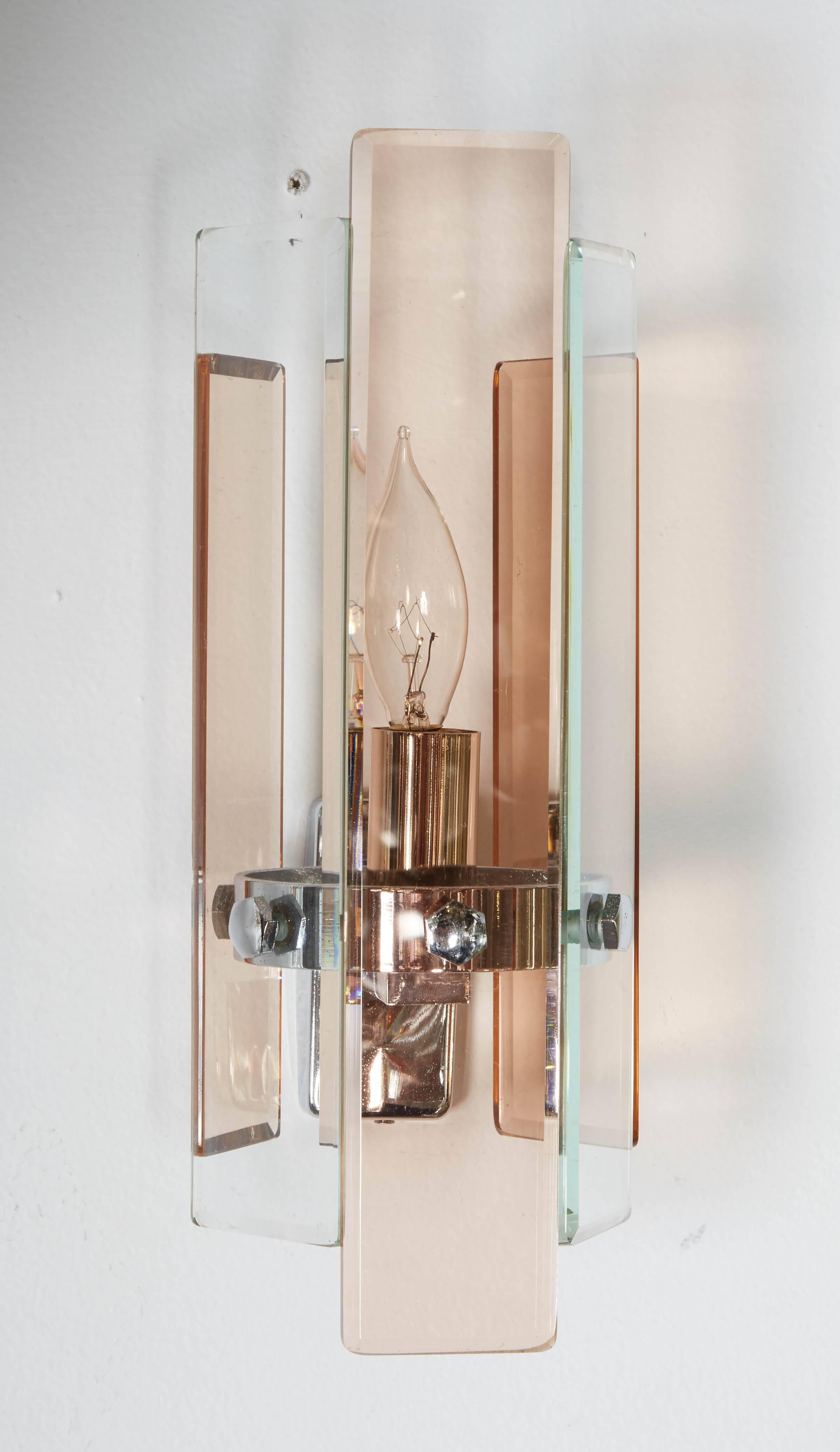 Italian 1970s Art Deco Style Sconces In Good Condition In New York, NY