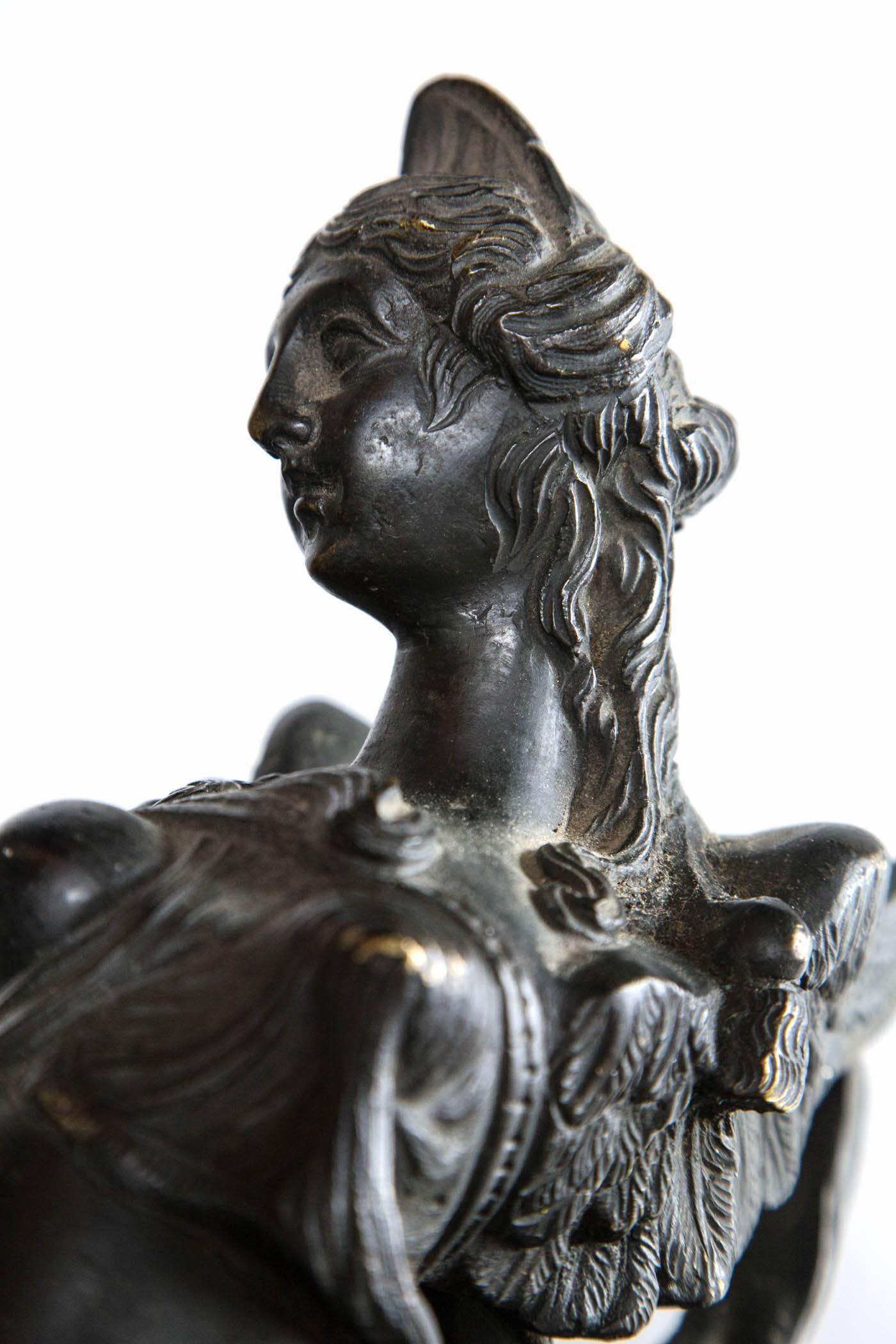 Pair of Italian Renaissance Bronze Female Figures 1