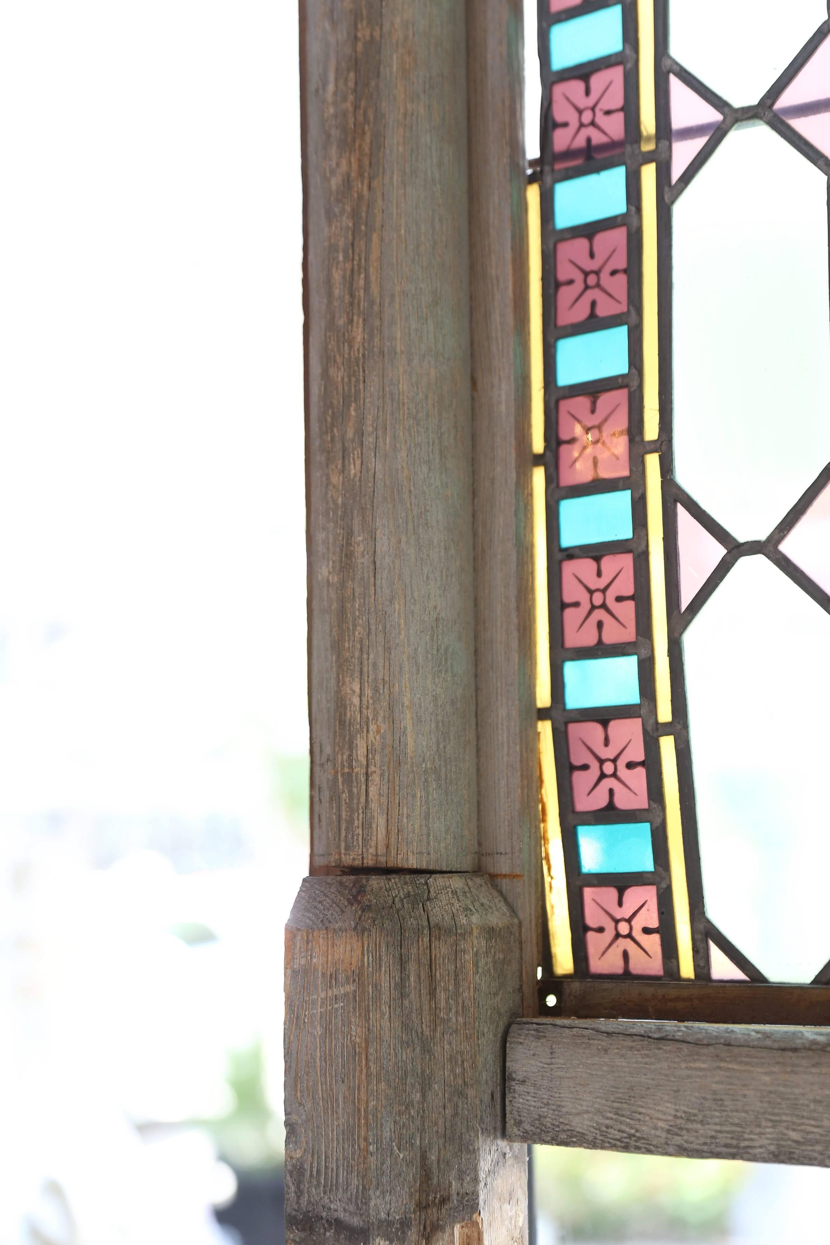 Religious Stained Glass Window, Antique, Depicting a Disciple In Good Condition In Houston, TX