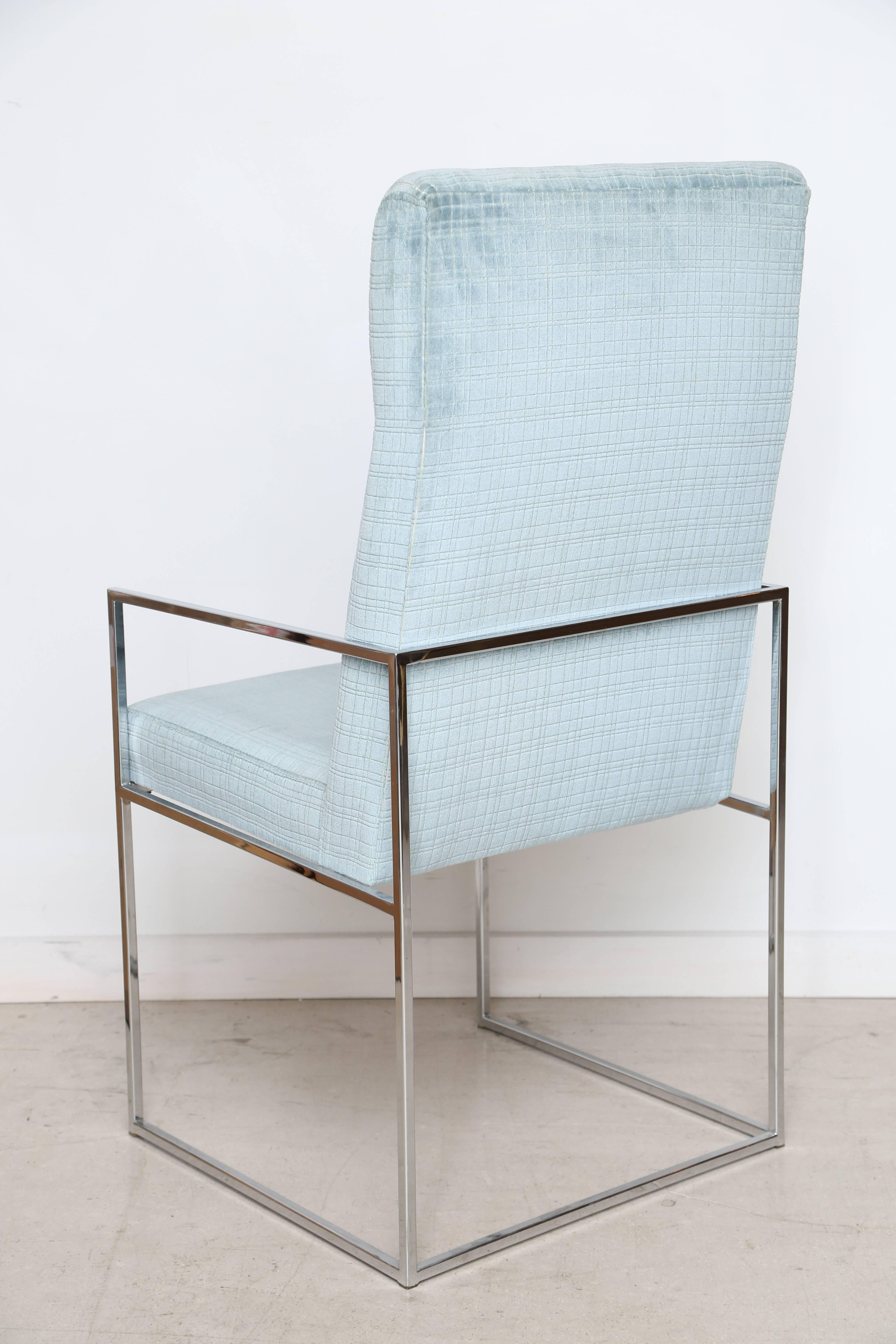 Set of Milo Baughman Dining Chairs In Good Condition In West Palm Beach, FL