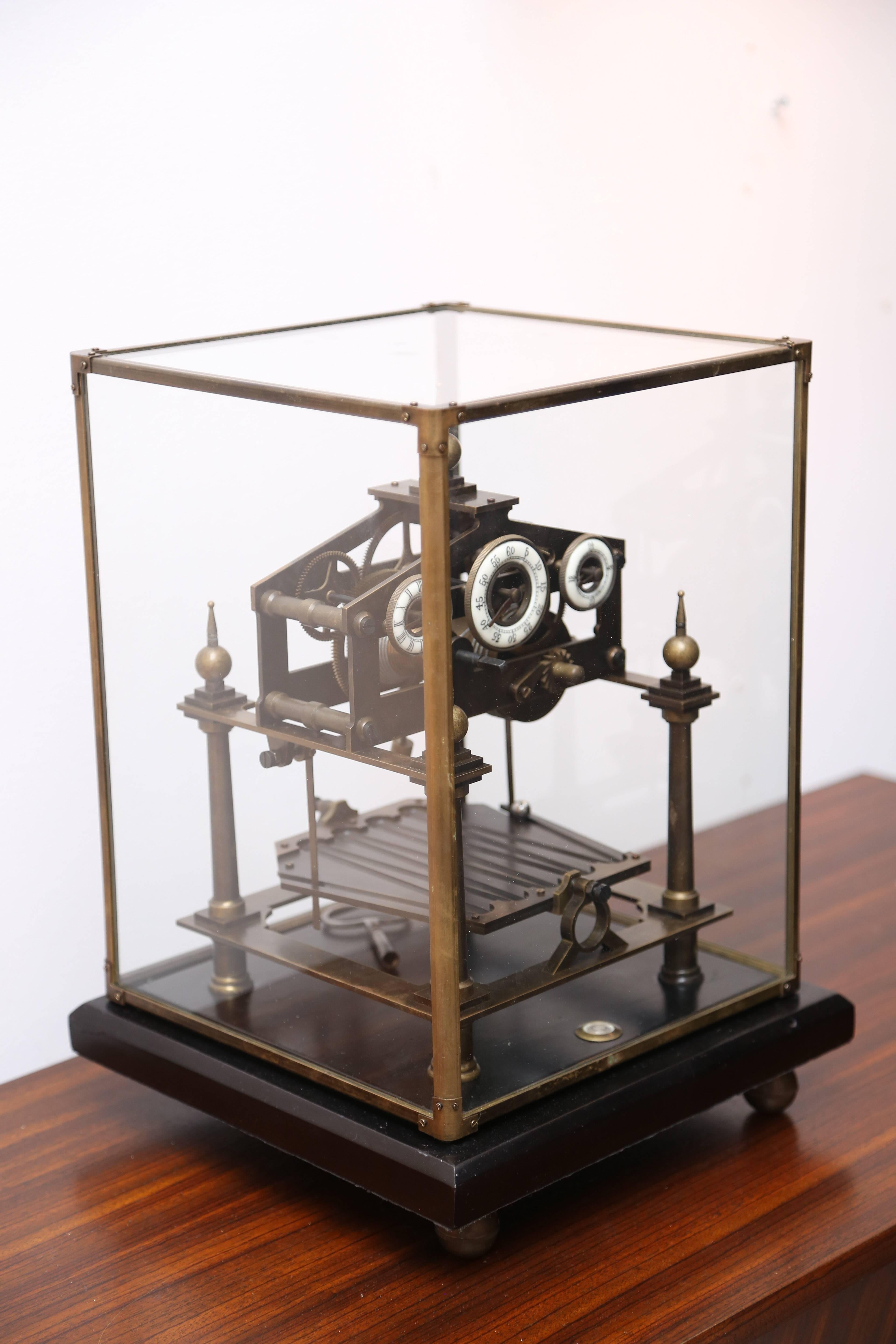 French Vintage Congreve Style, Time Machine, Clock For Sale