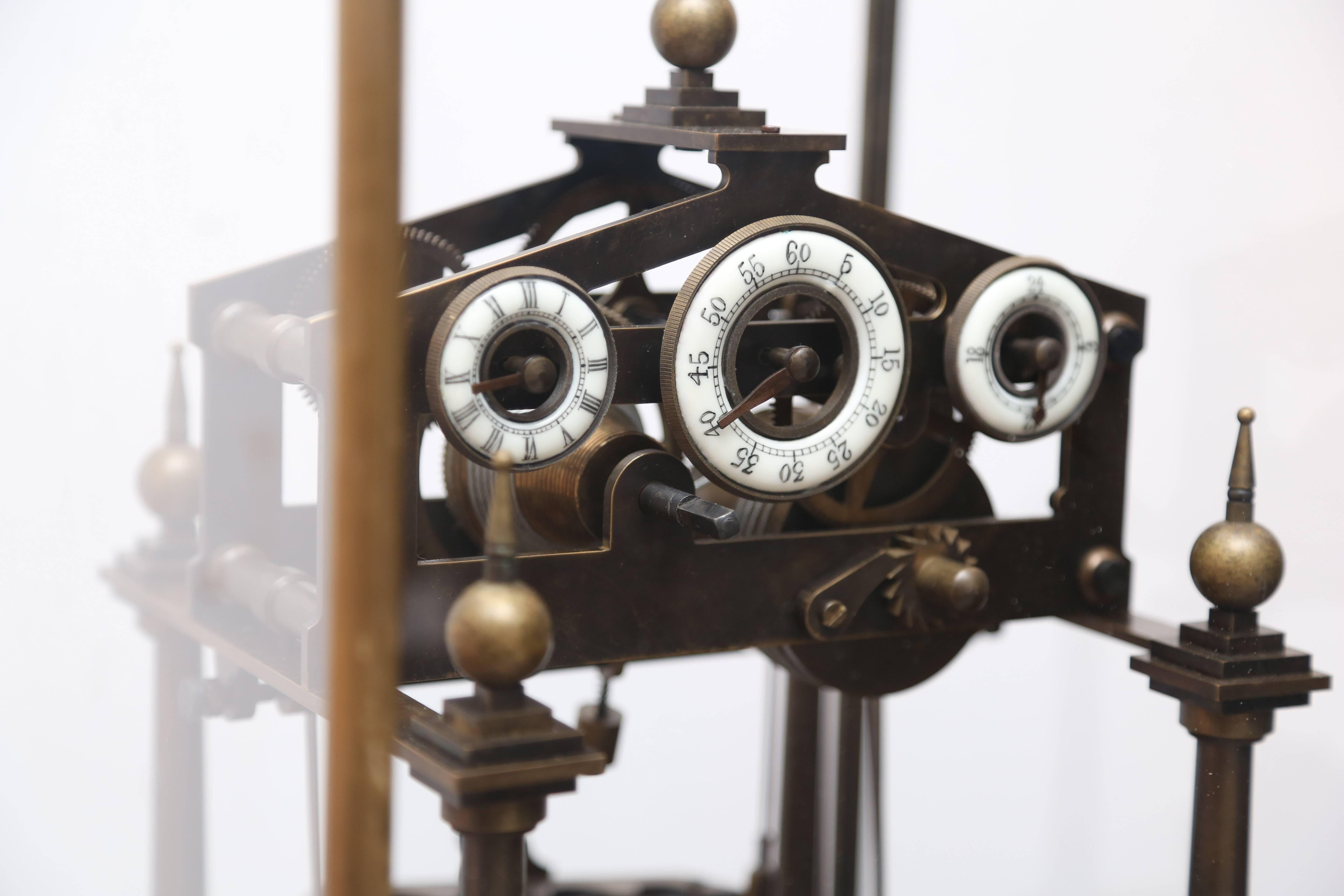 Cast Vintage Congreve Style, Time Machine, Clock For Sale
