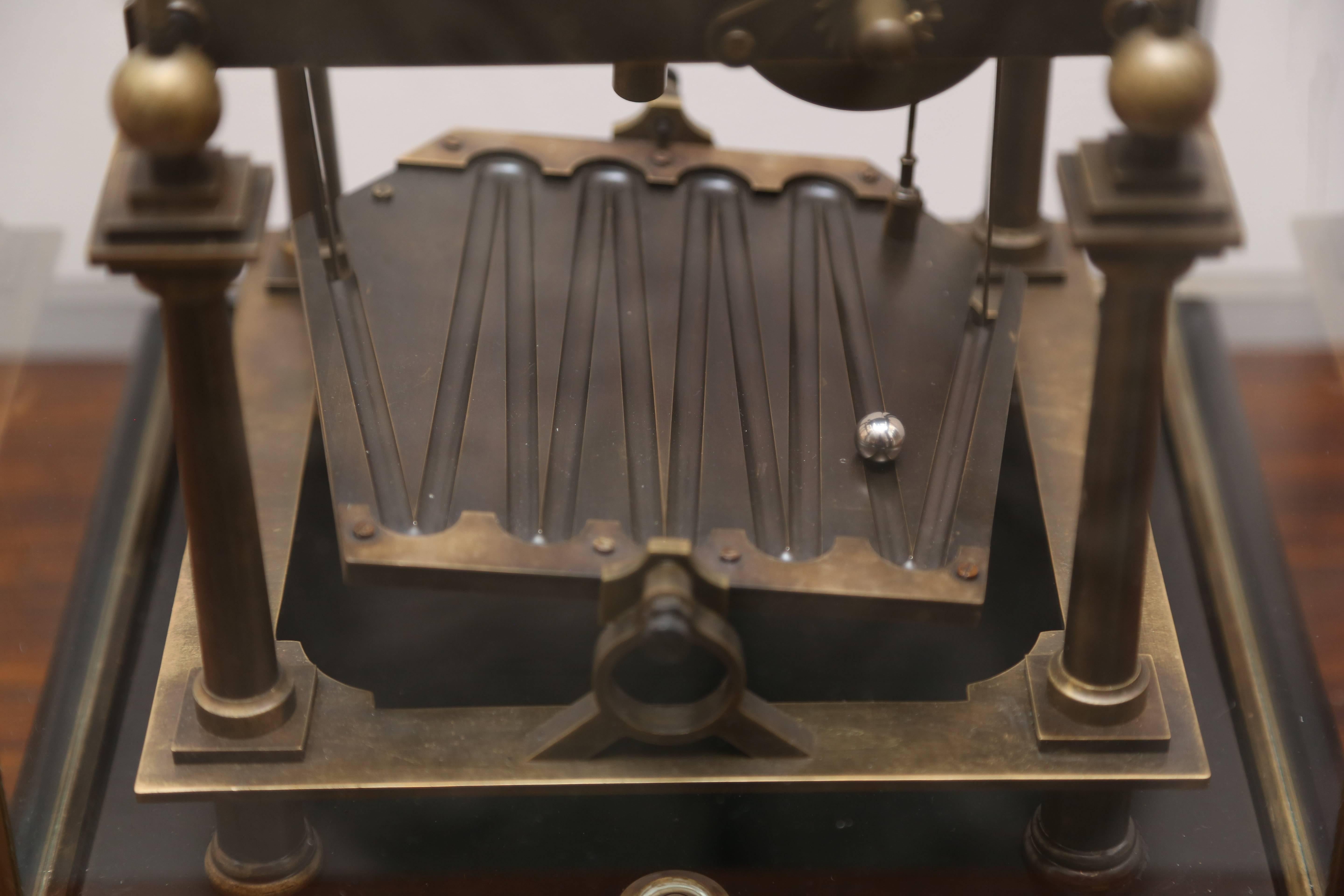Vintage Congreve Style, Time Machine, Clock In Good Condition For Sale In West Palm Beach, FL