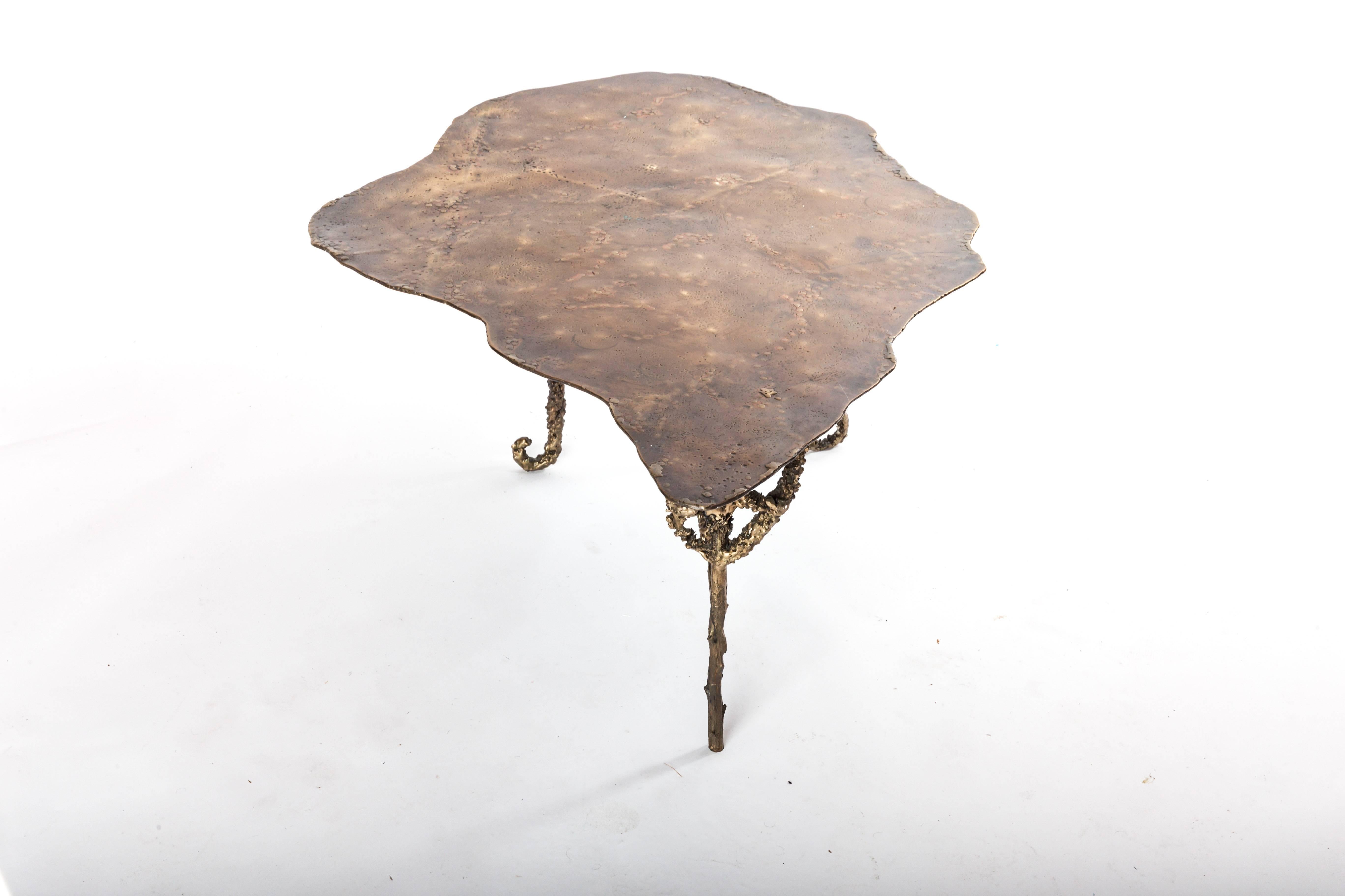 Table basse en bronze moulé faite sur-mesure en vente 1