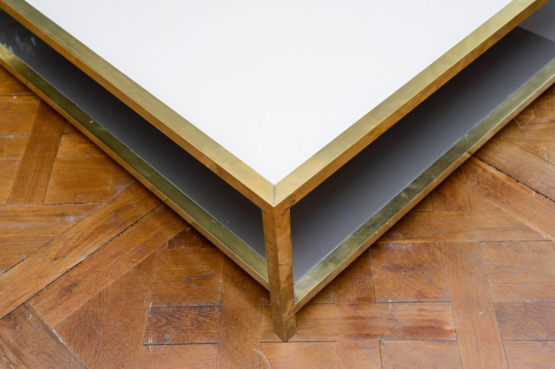 table basse miroir