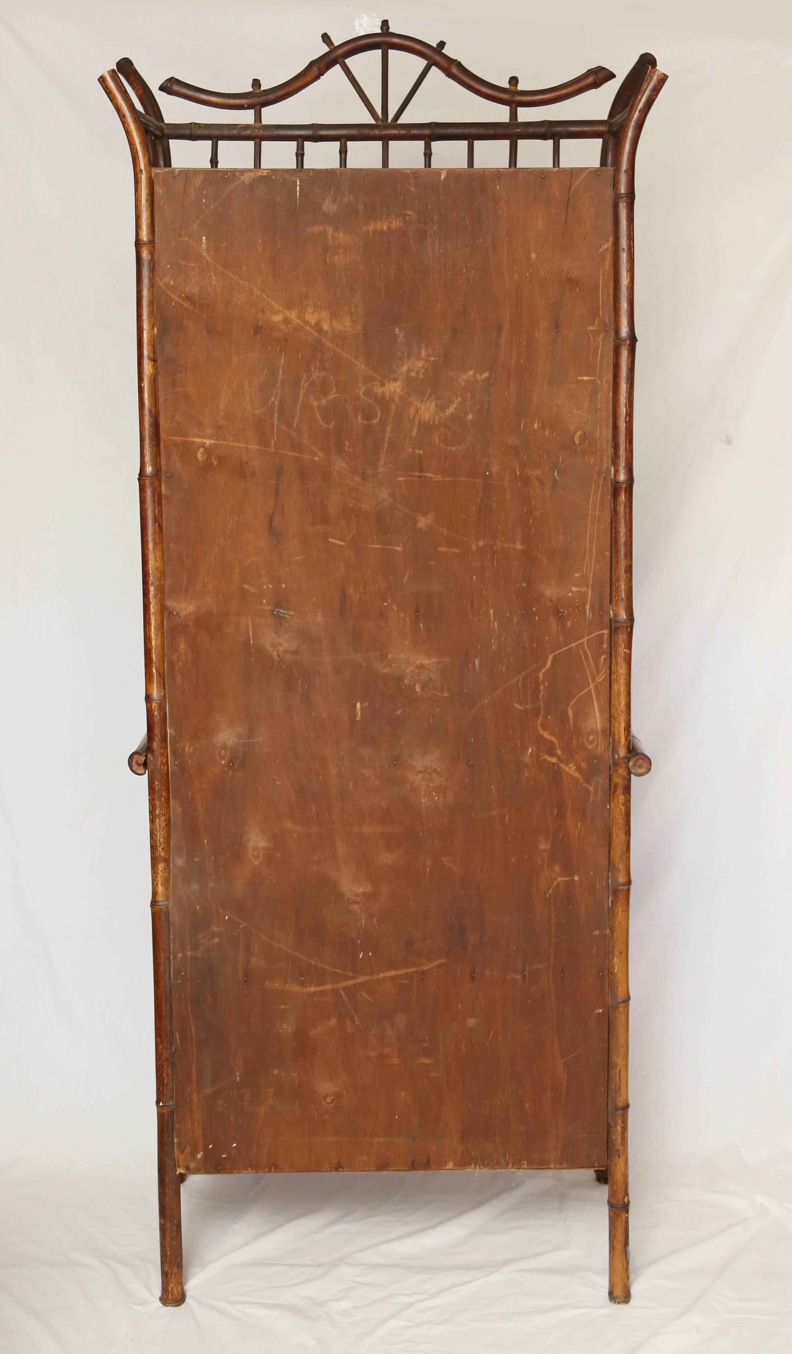 Beautiful 19th Century English Bamboo Cabinet or Bookcase In Excellent Condition In West Palm Beach, FL