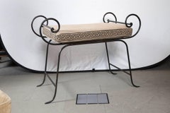 Pair of Mid-Century Iron Benches