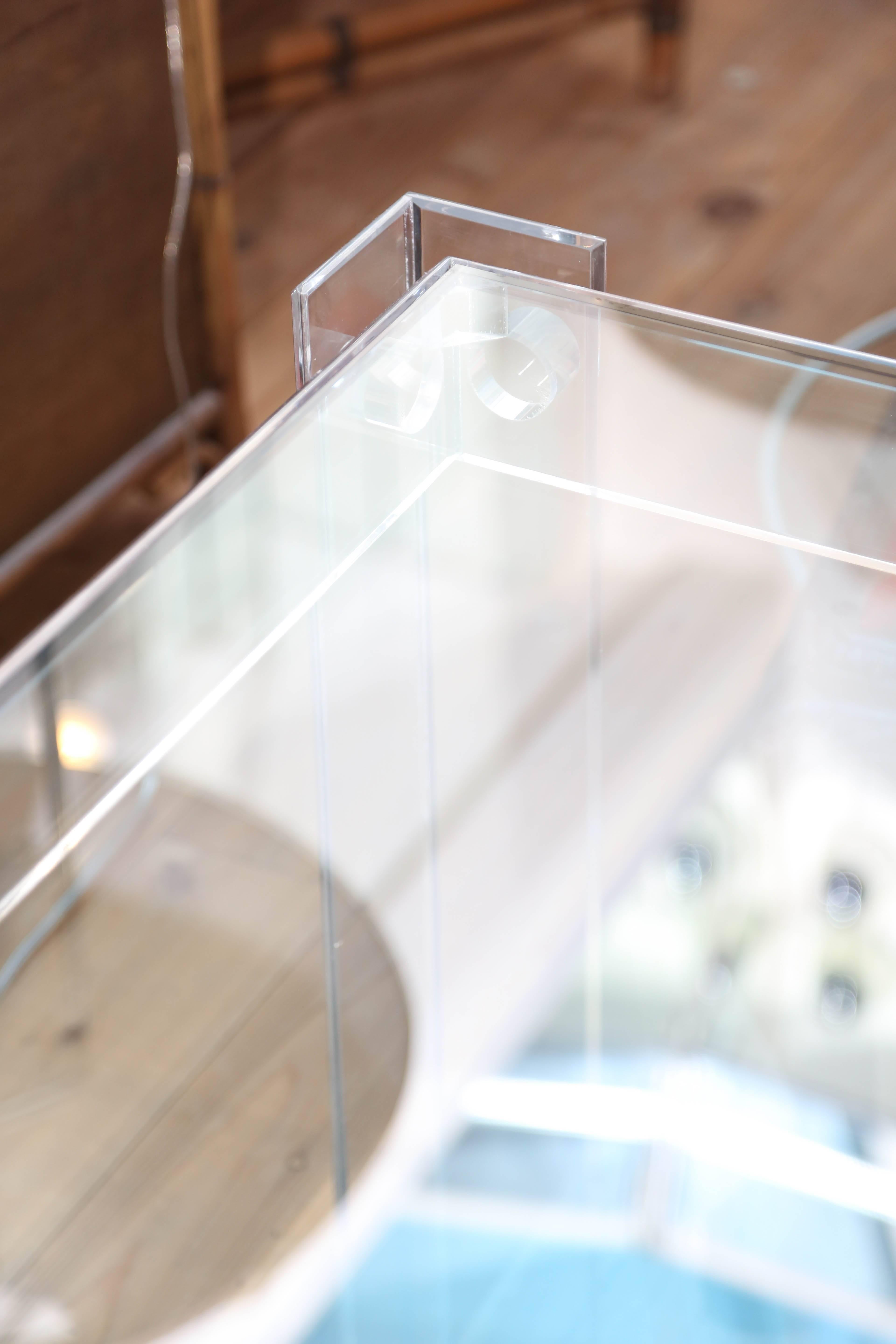 Mid-Century Lucite Game Table In Good Condition In West Palm Beach, FL