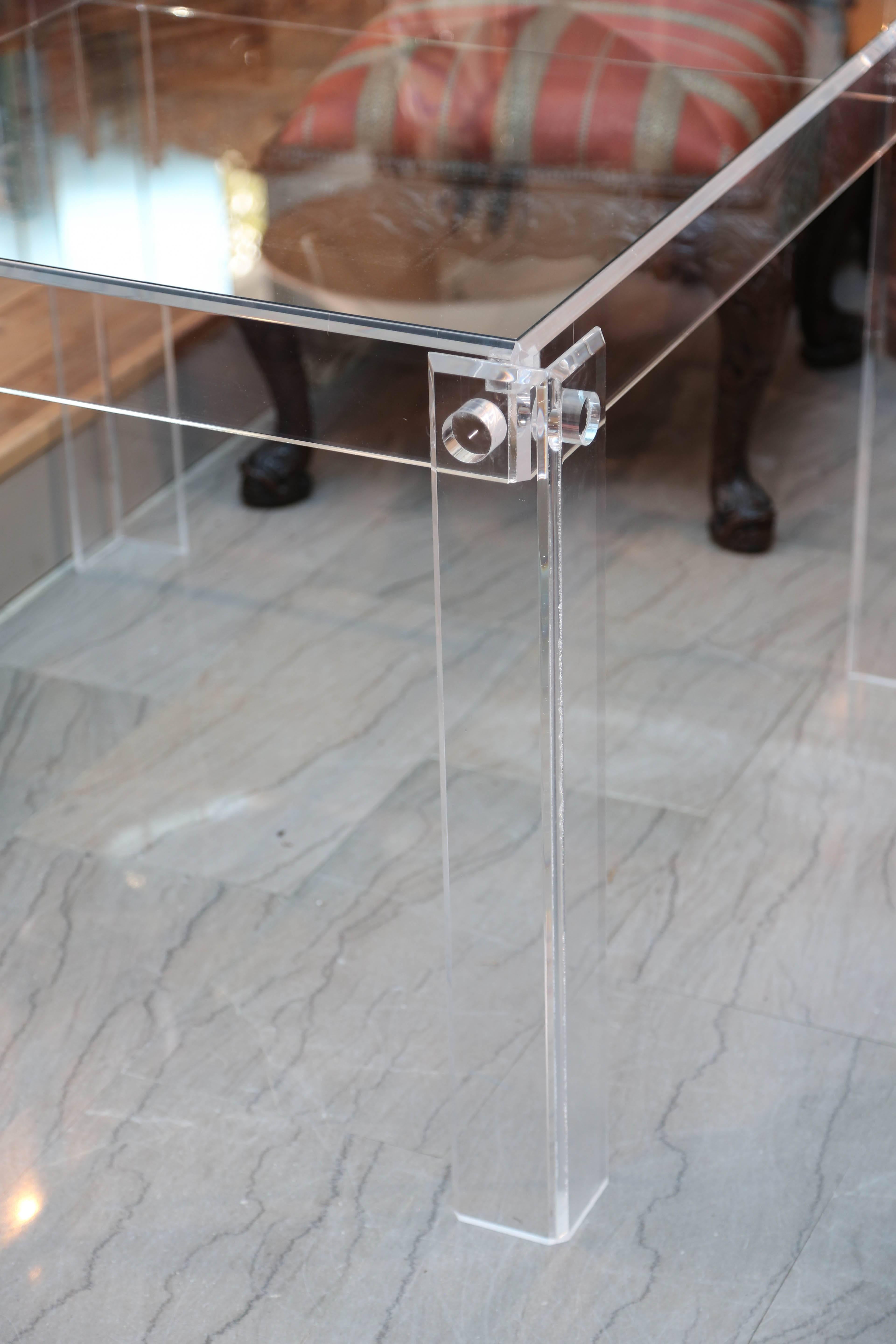 20th Century Mid-Century Lucite Game Table