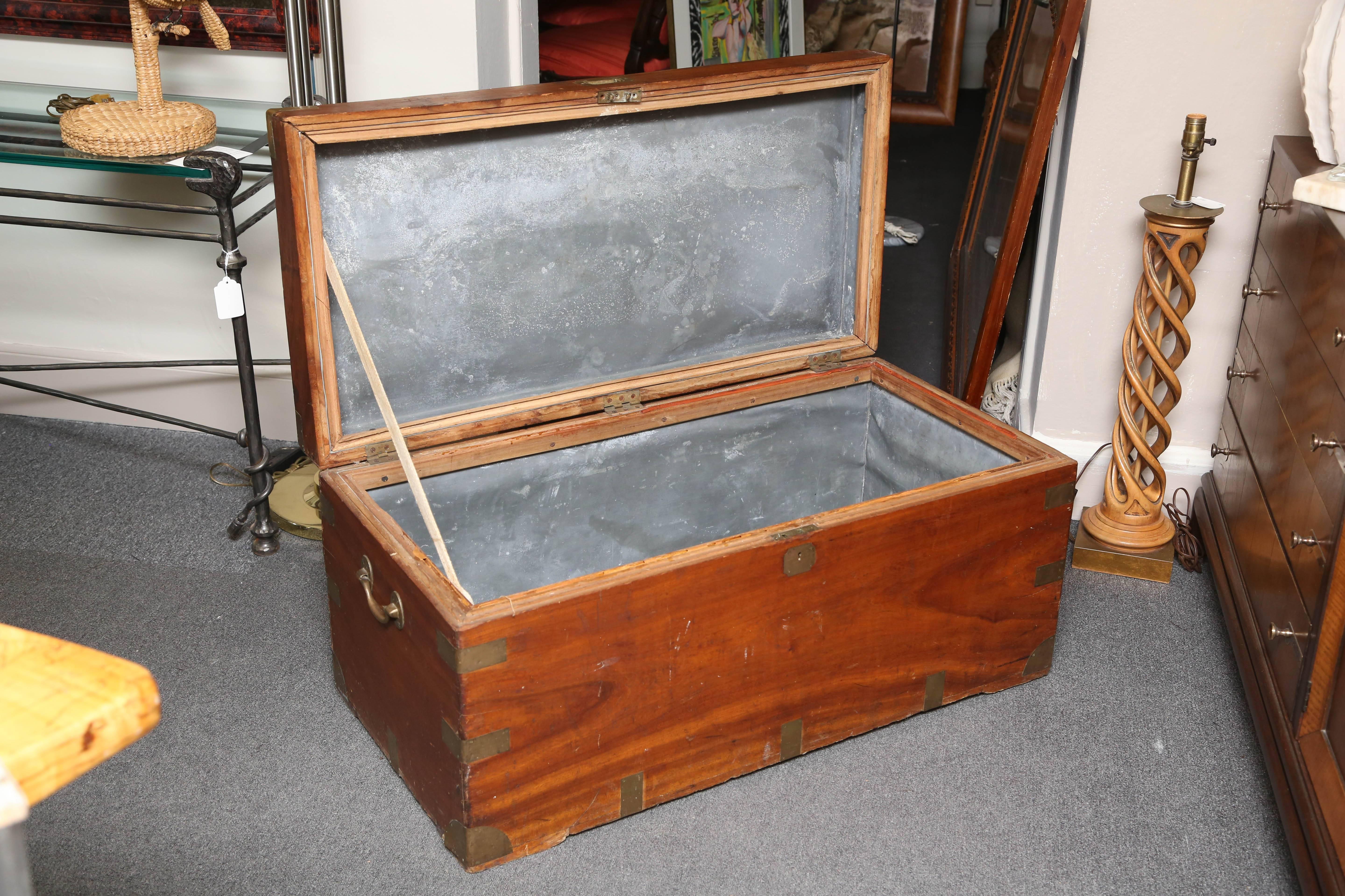 19th Century Campaign Chest In Fair Condition In West Palm Beach, FL