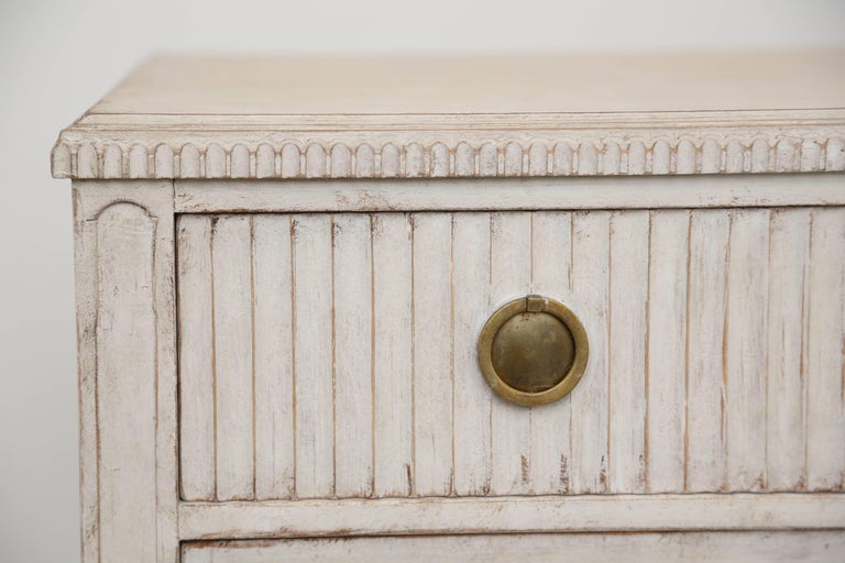 Antique Swedish Gustavian Style White Painted Chest, late-19th Century ...