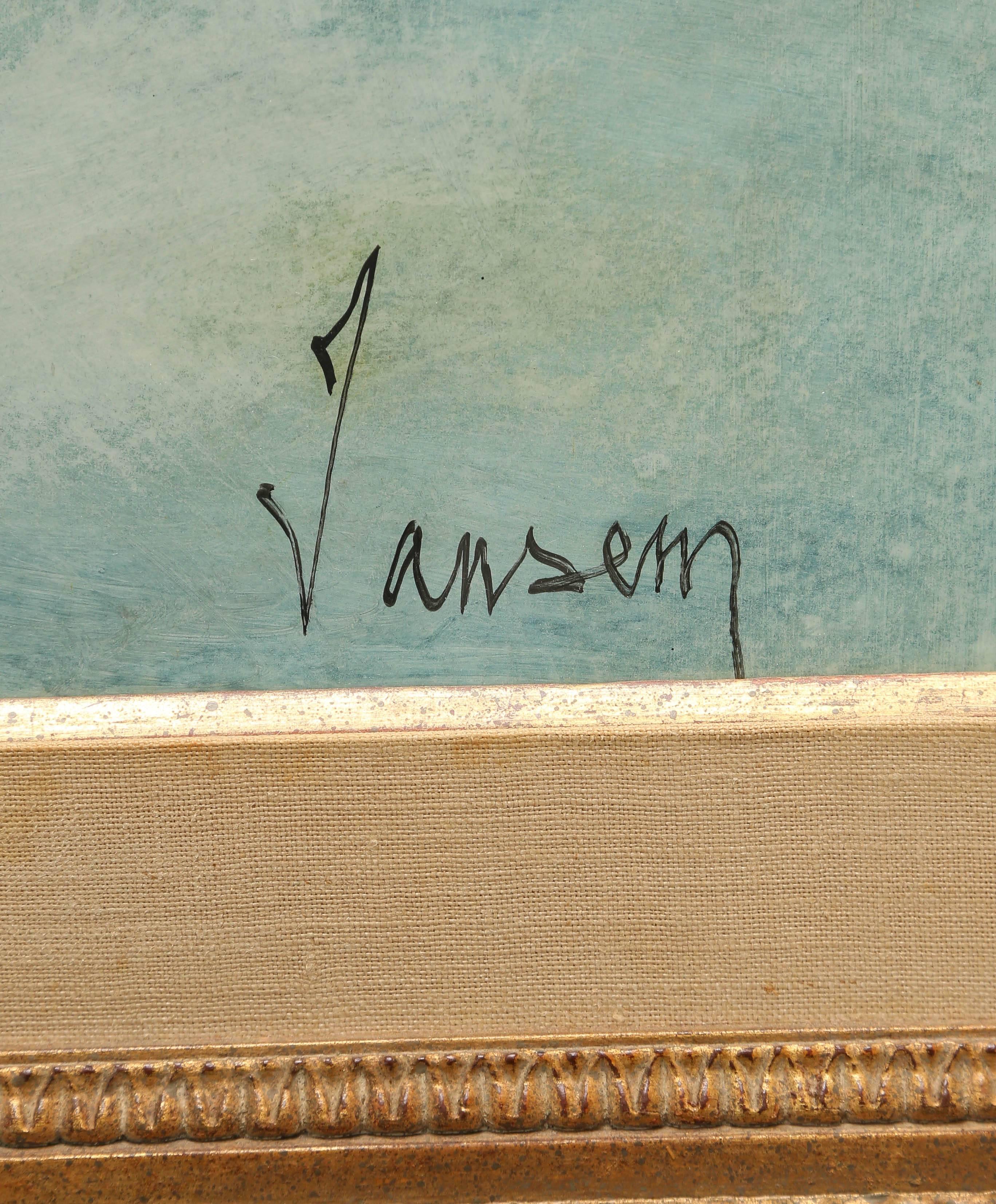 20ième siècle Aquarelle d'origine - Peinture de ballerine de Jean Jansem en vente