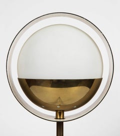 1950s Stilux Milano Brass and Glass Tripod 'Saturn' Table Lamp