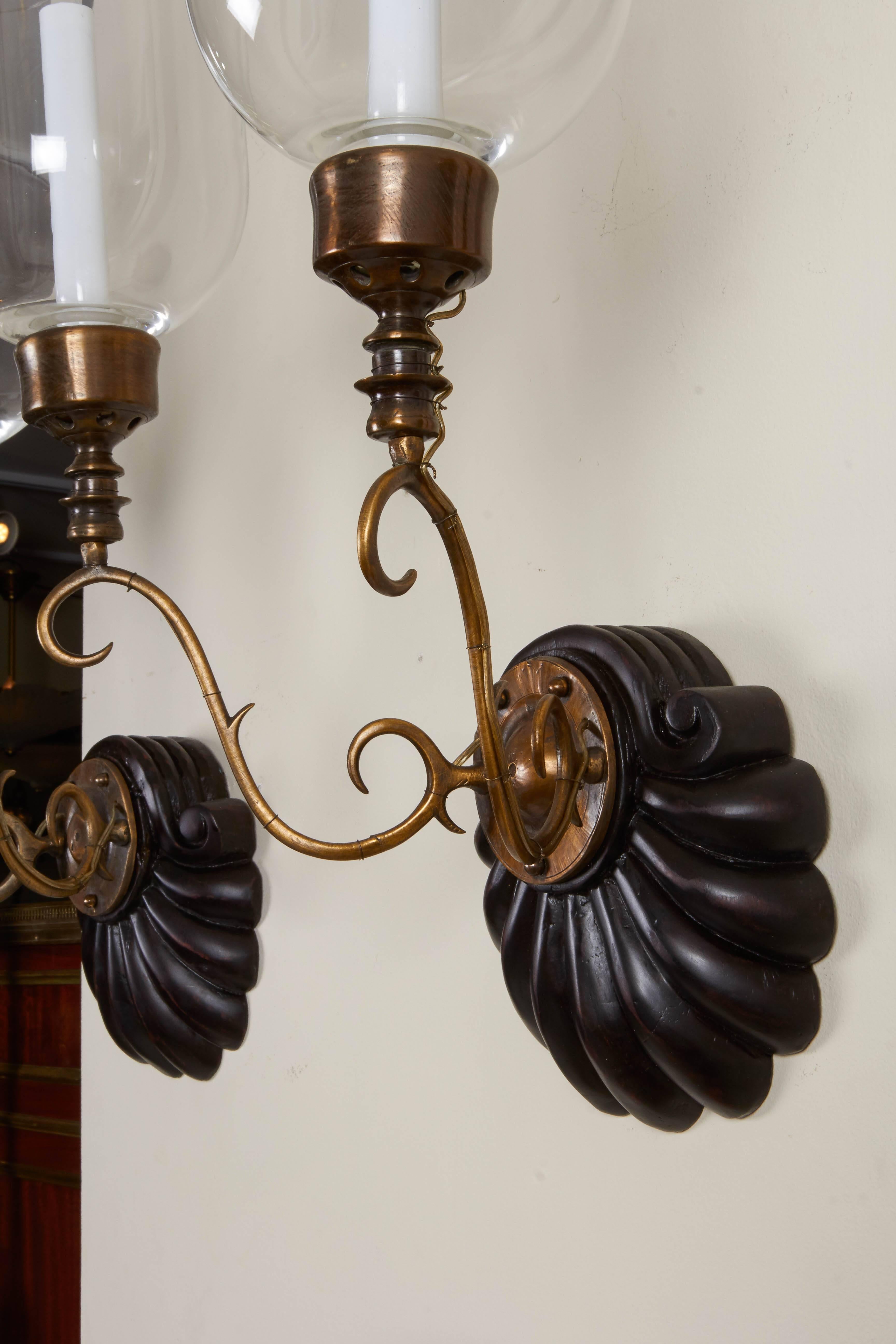 Pair of Anglo Indian Two-Light Sconces 2