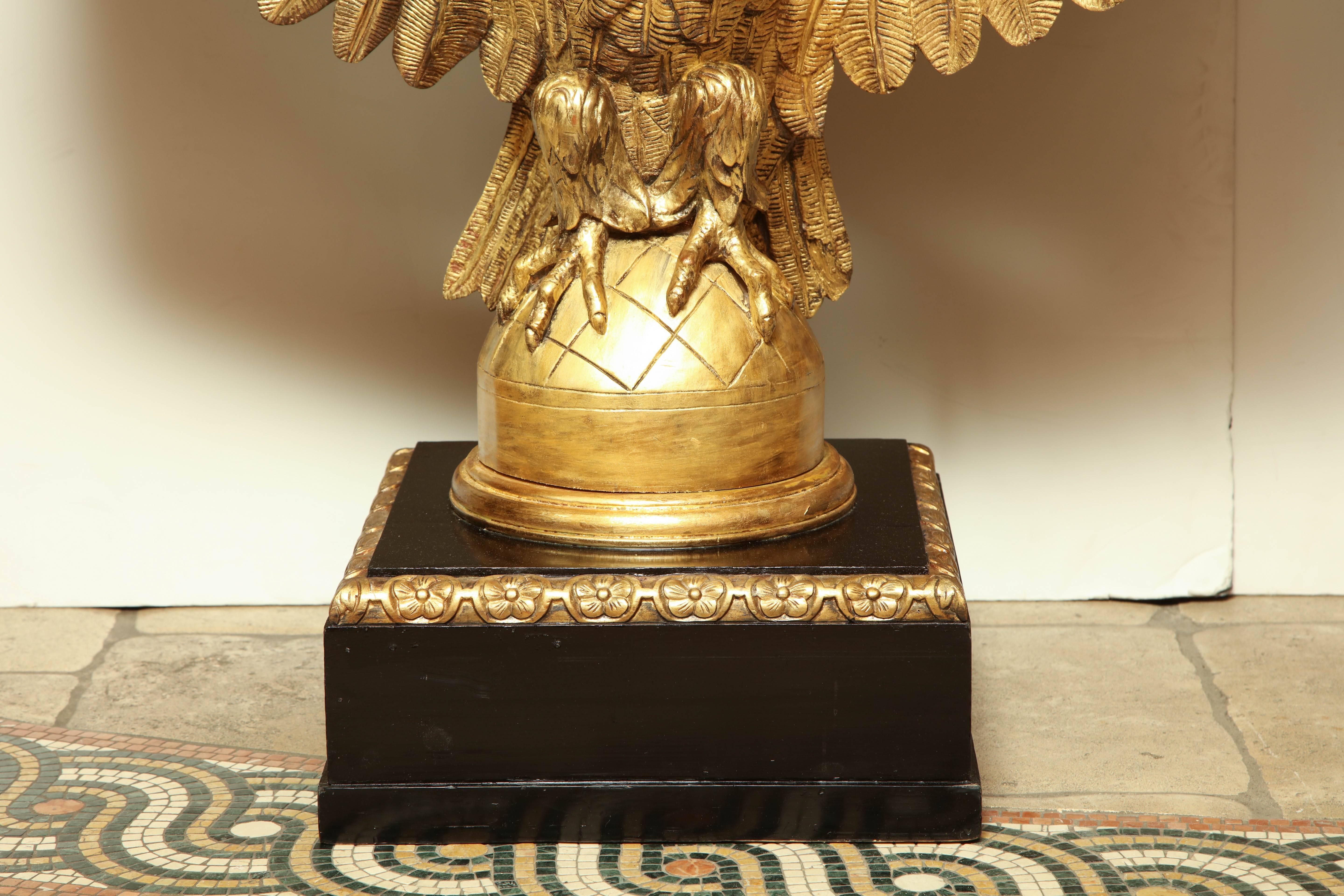 Pair of George II Carved Eagle Consoles In Good Condition In Westwood, NJ