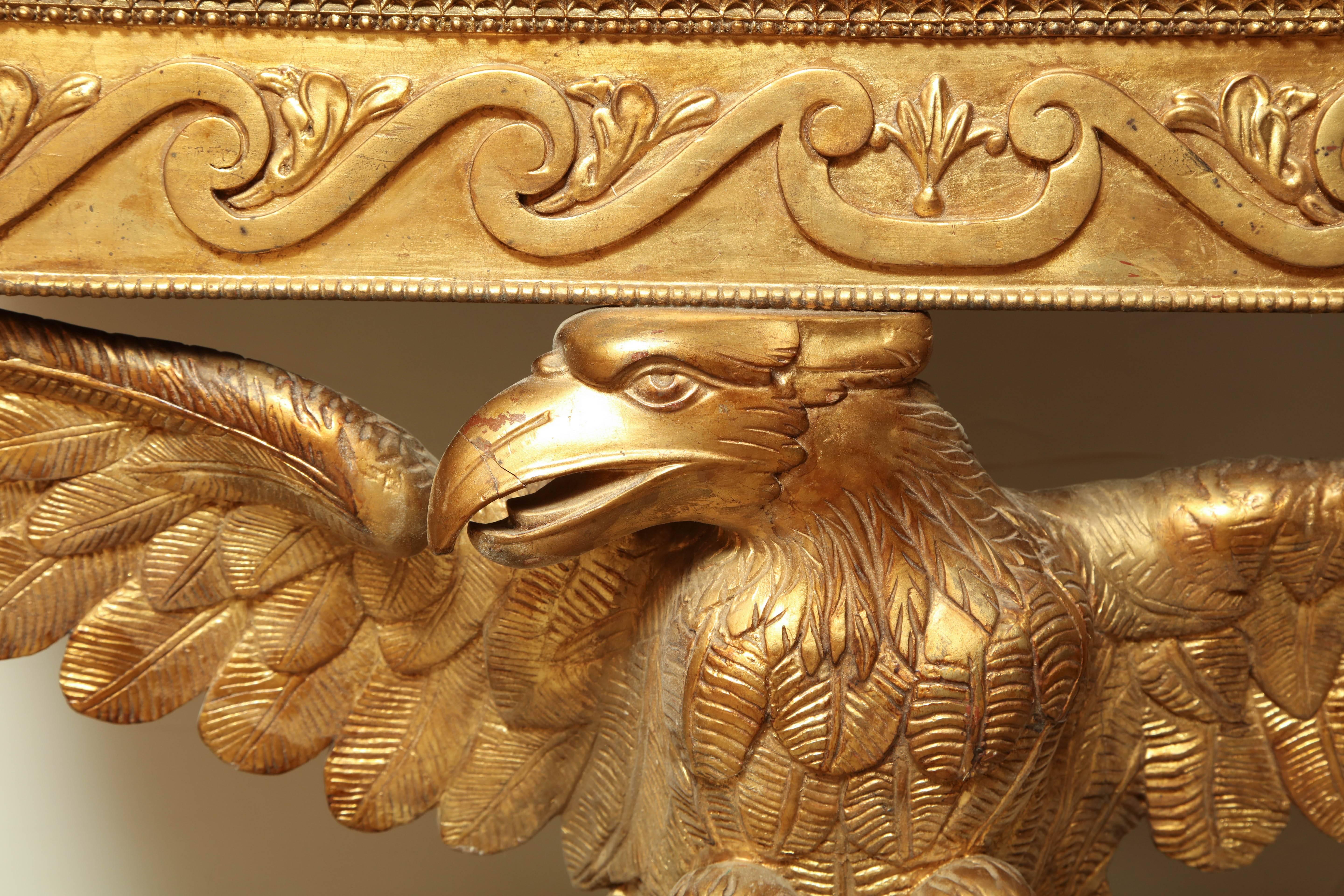 Pair of George II Carved Eagle Consoles 4