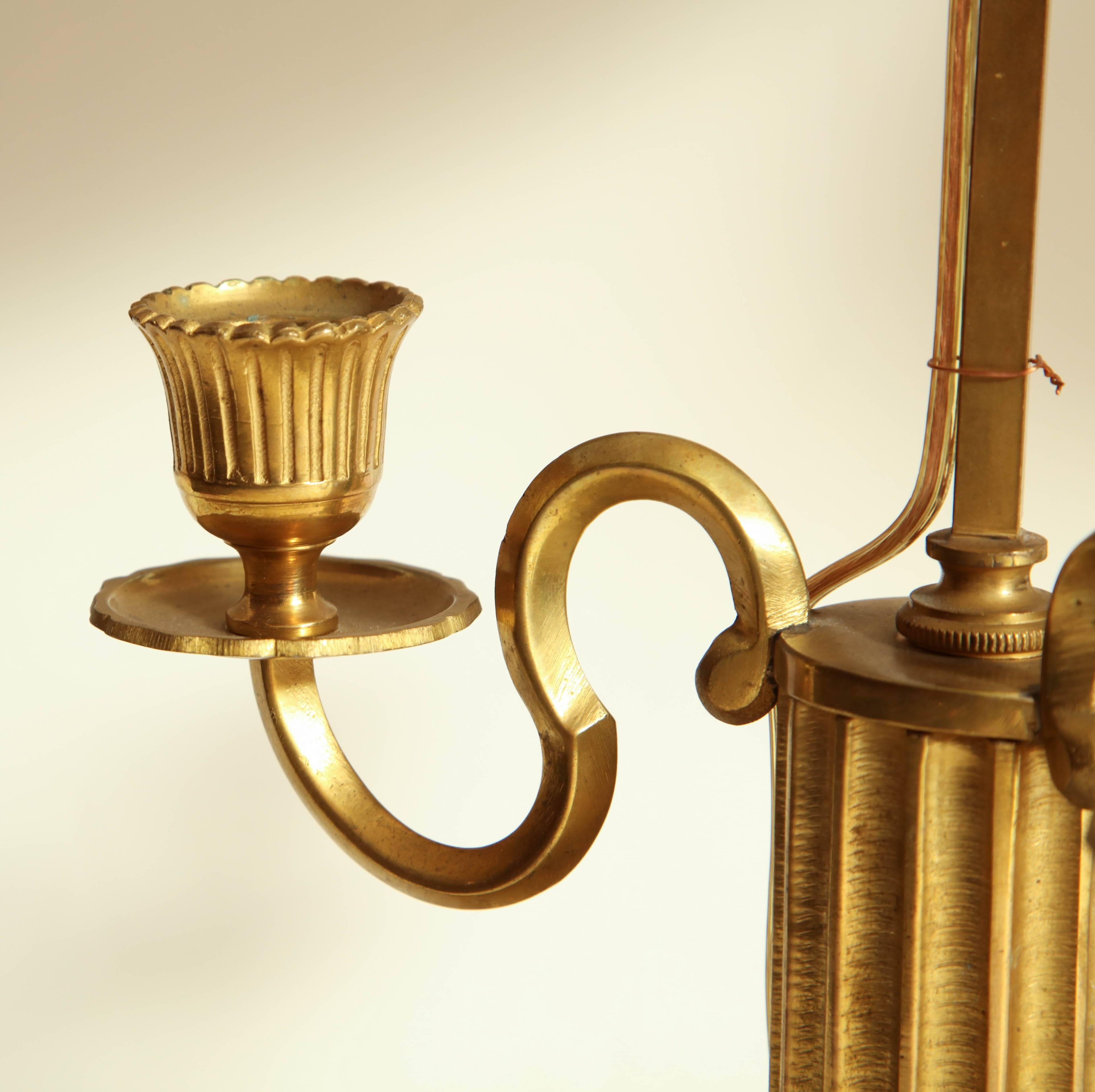 19th Century Pair of Louis XVI Bouillotte Lamps