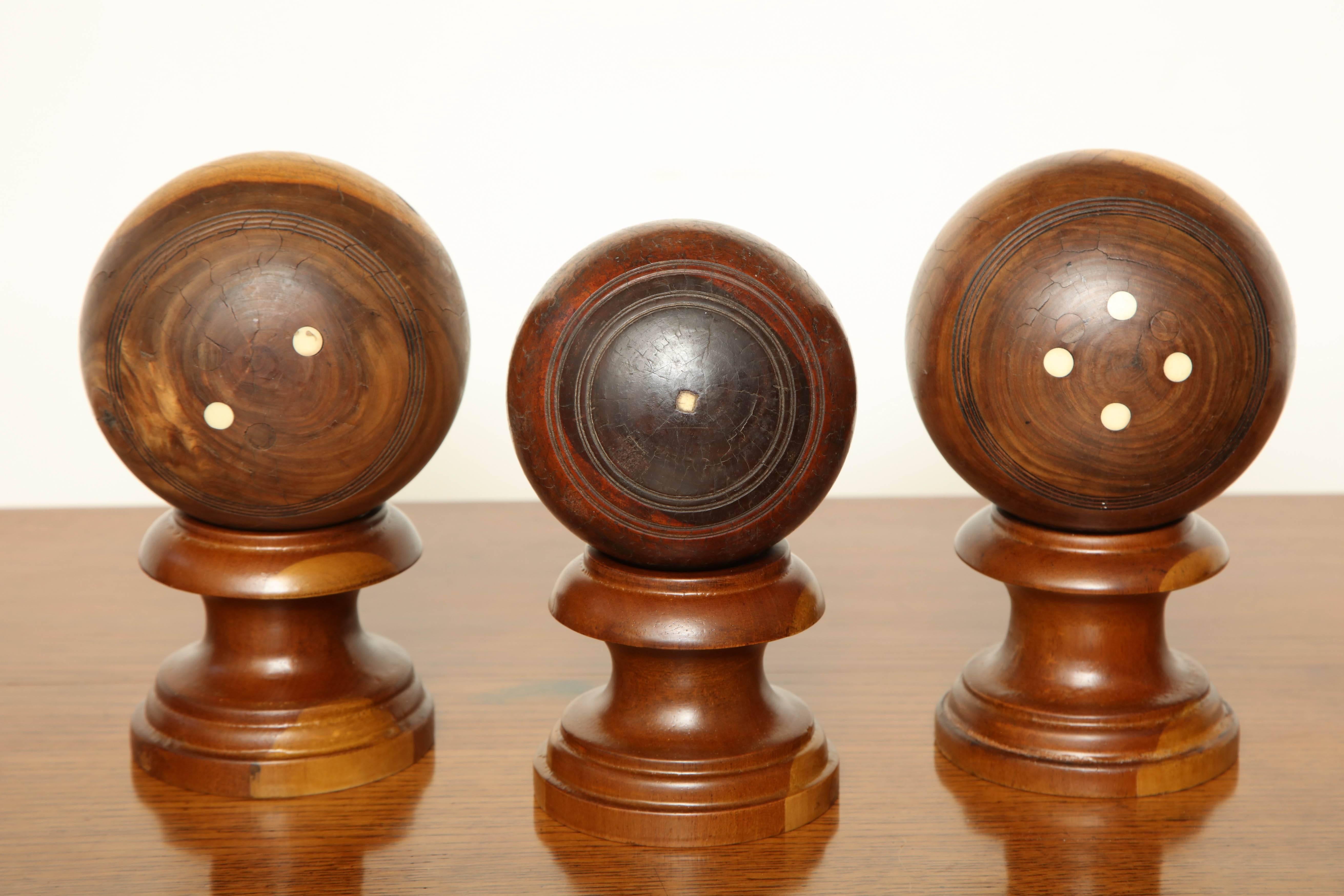 19th century English lawn ball on later stand.