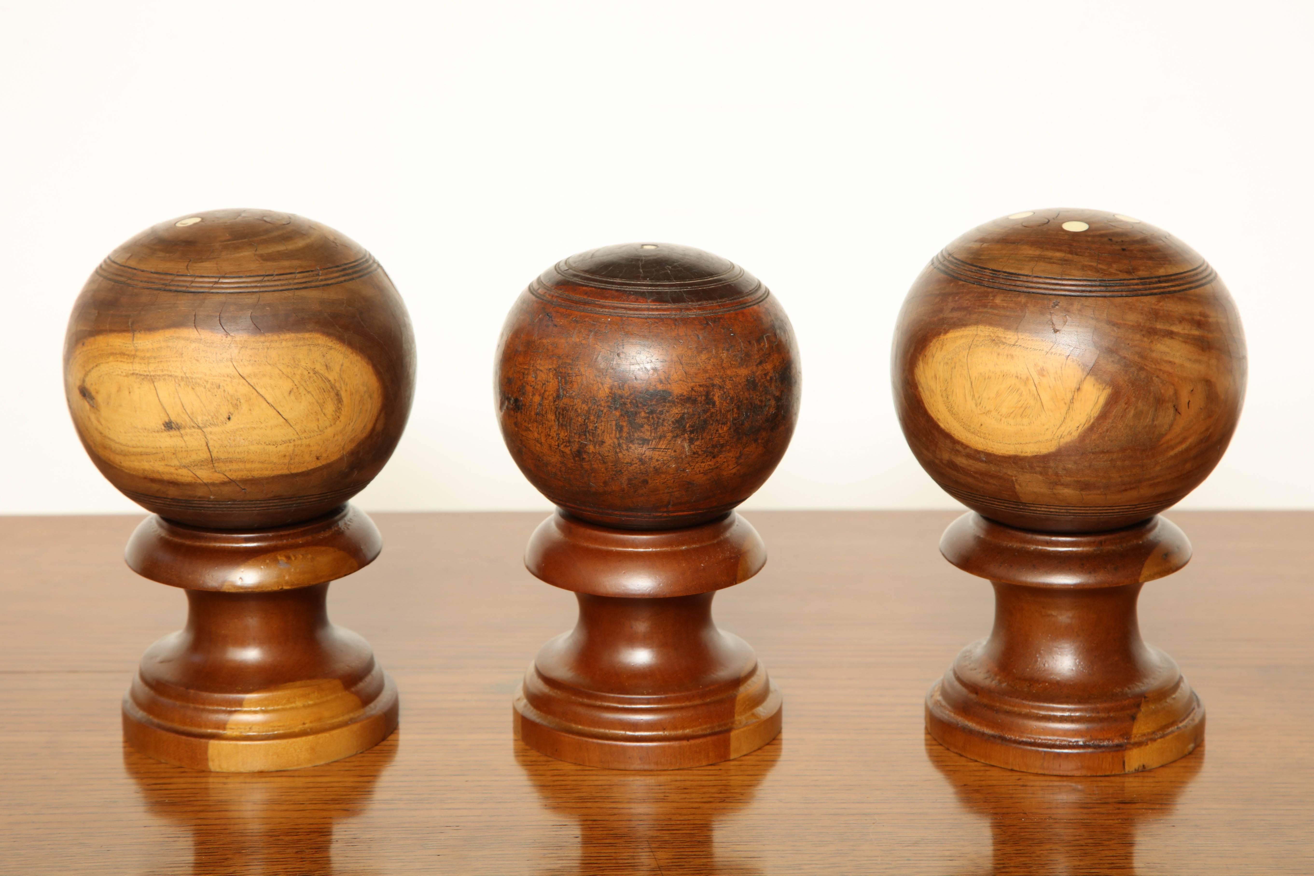 19th Century English Lawn Ball on Stand 1