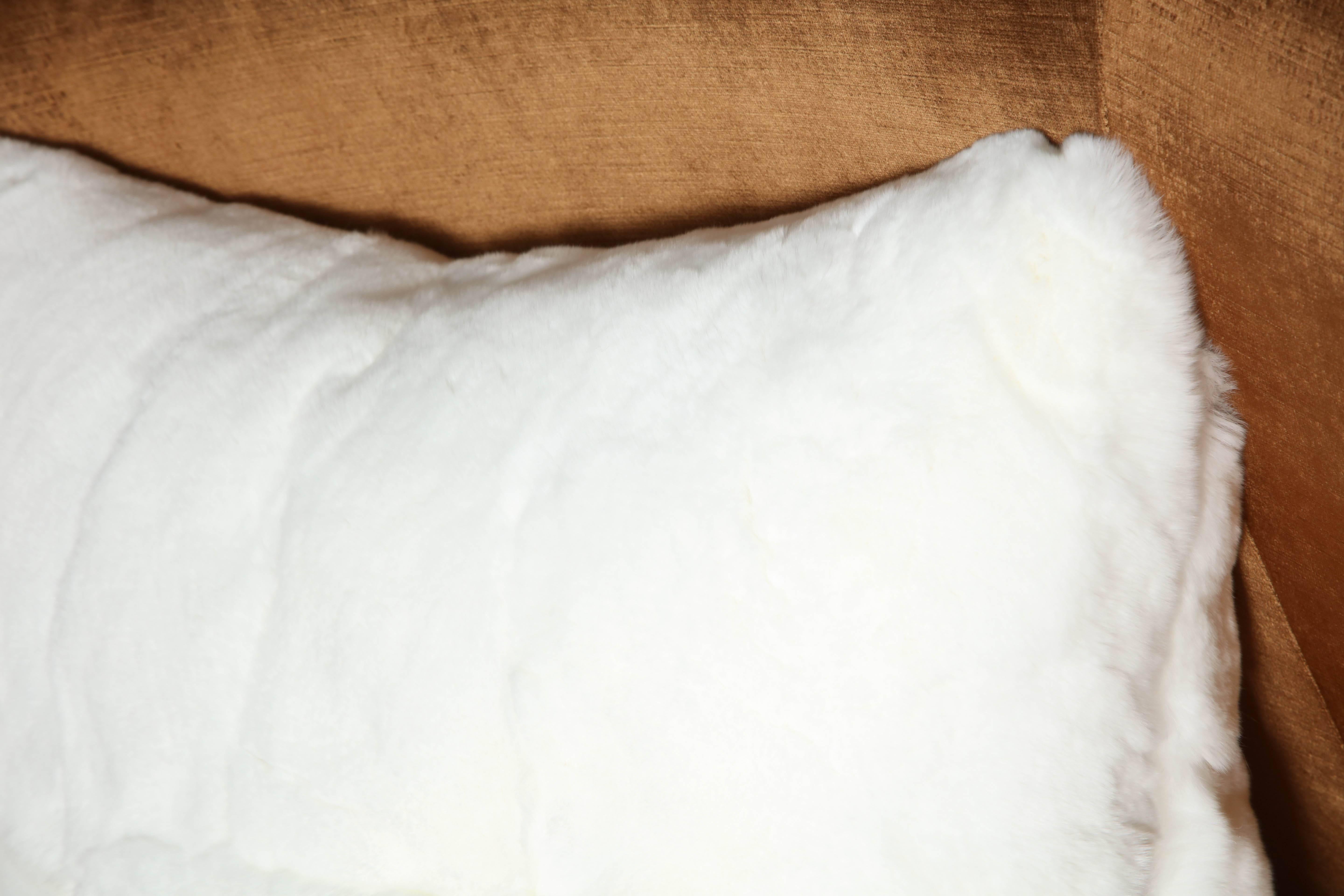 Contemporary Custom White Rabbit Pillow For Sale