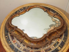 Italienischer Surtout de-Tisch aus vergoldetem Holz mit Chinoiserie-Dekor