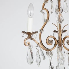 1950s Three-Light French Chandelier