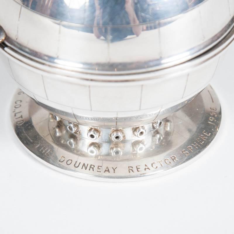 Great Britain (UK) 1950s Table Lighter Depicting the Dounreay Reactor Sphere