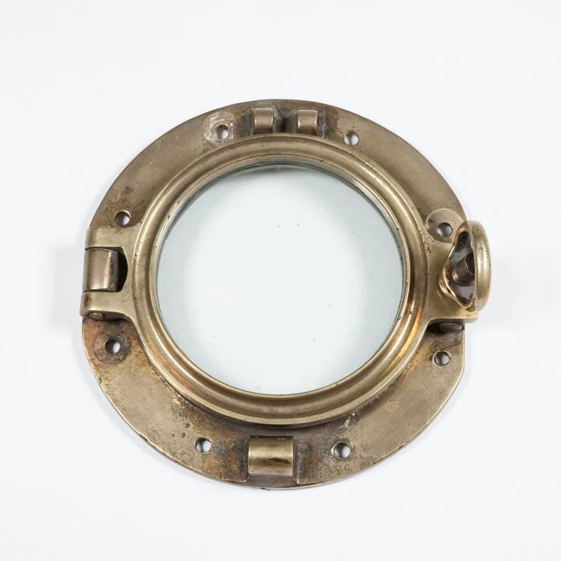 20th Century Two Opening Brass Ship's Portholes