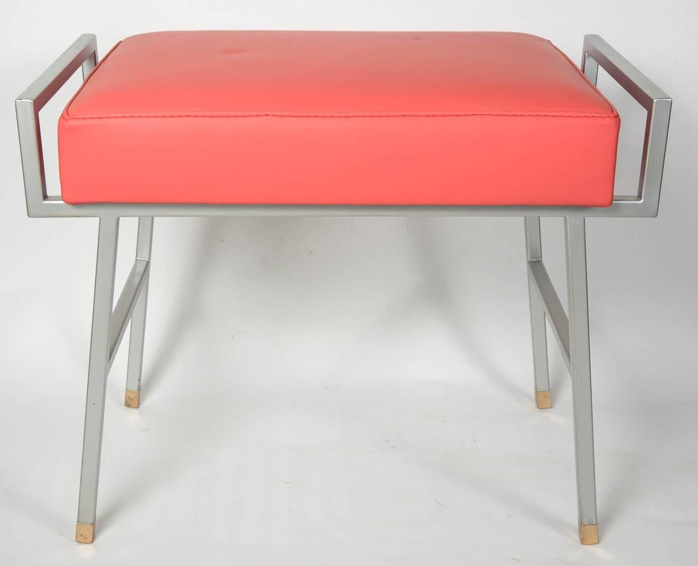 Mid-20th Century Pair of 1960s Stools by Maison Arlus For Sale