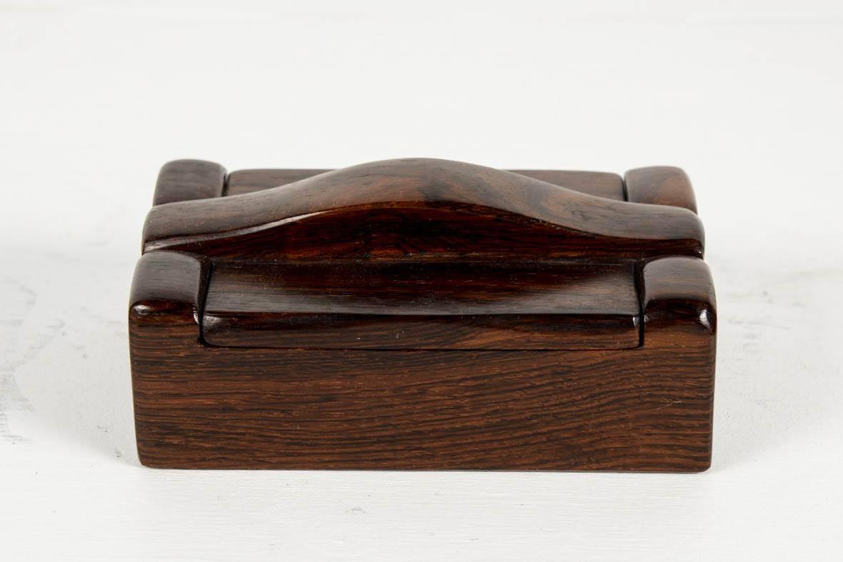 French Rare Rosewood Box by Alexandre Noll