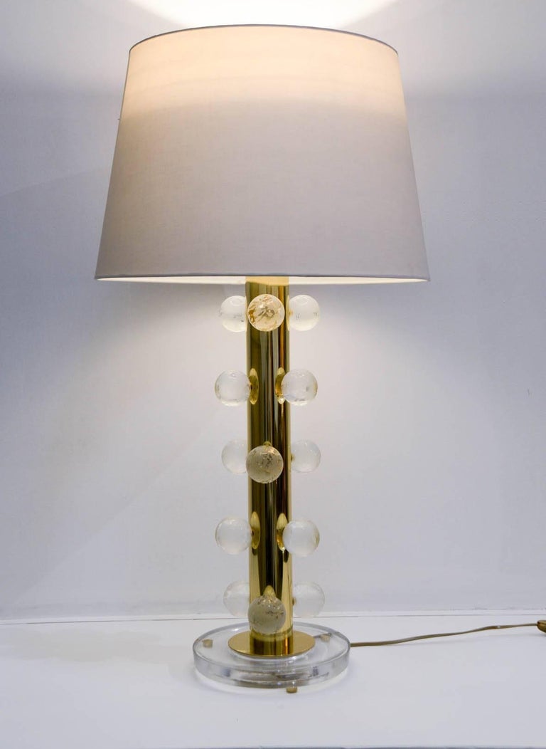 Pair of Murano Glass Lamps in the Style of Veronese For Sale at 1stdibs